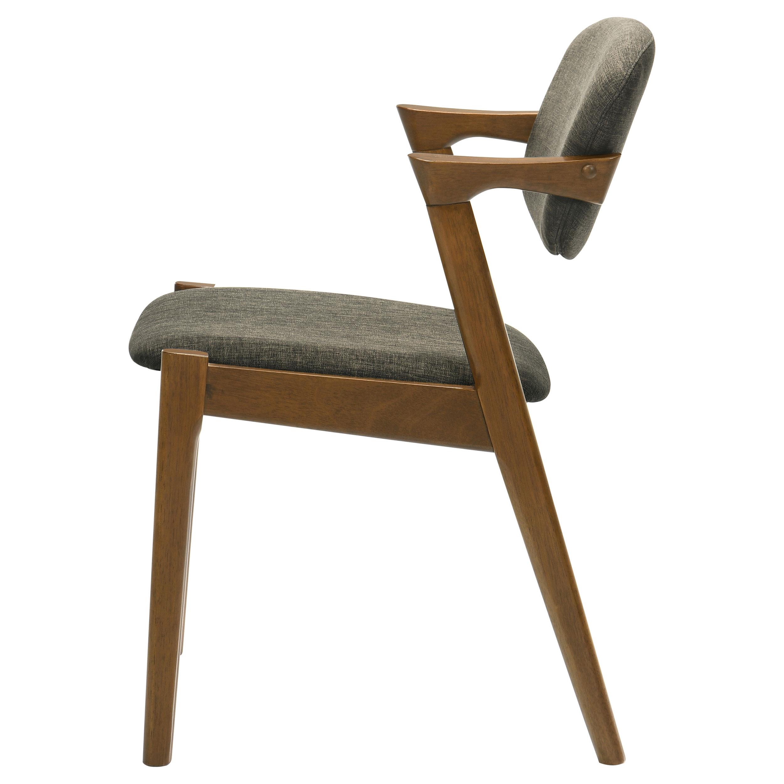 Model: 105352 | Coaster Malone Padded Wood Dining Arm Chair Dark Walnut (Set of 2)
