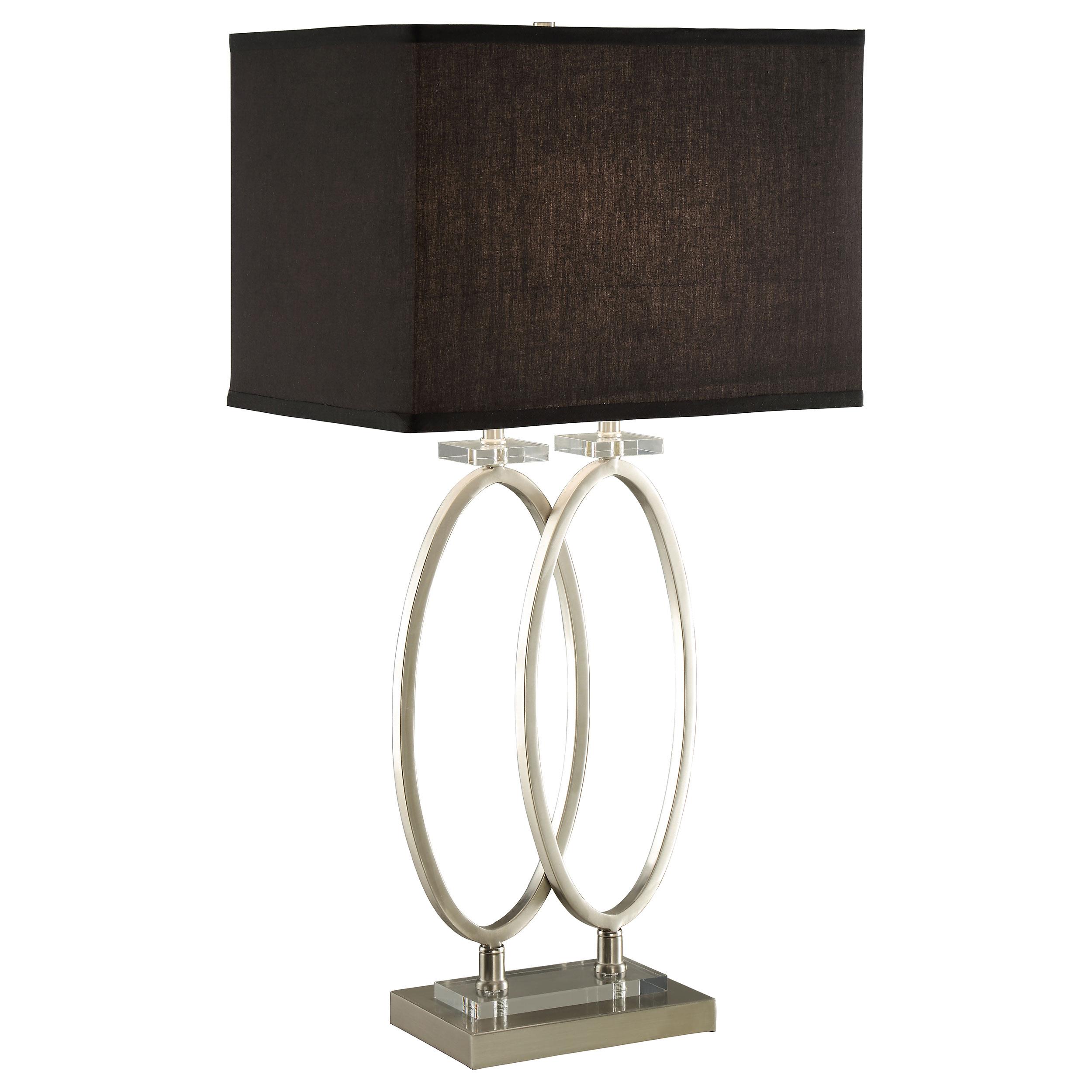 Model: 901662 | Coaster Izuku 29-inch Rectangular Shade Table Lamp Brush Nickel