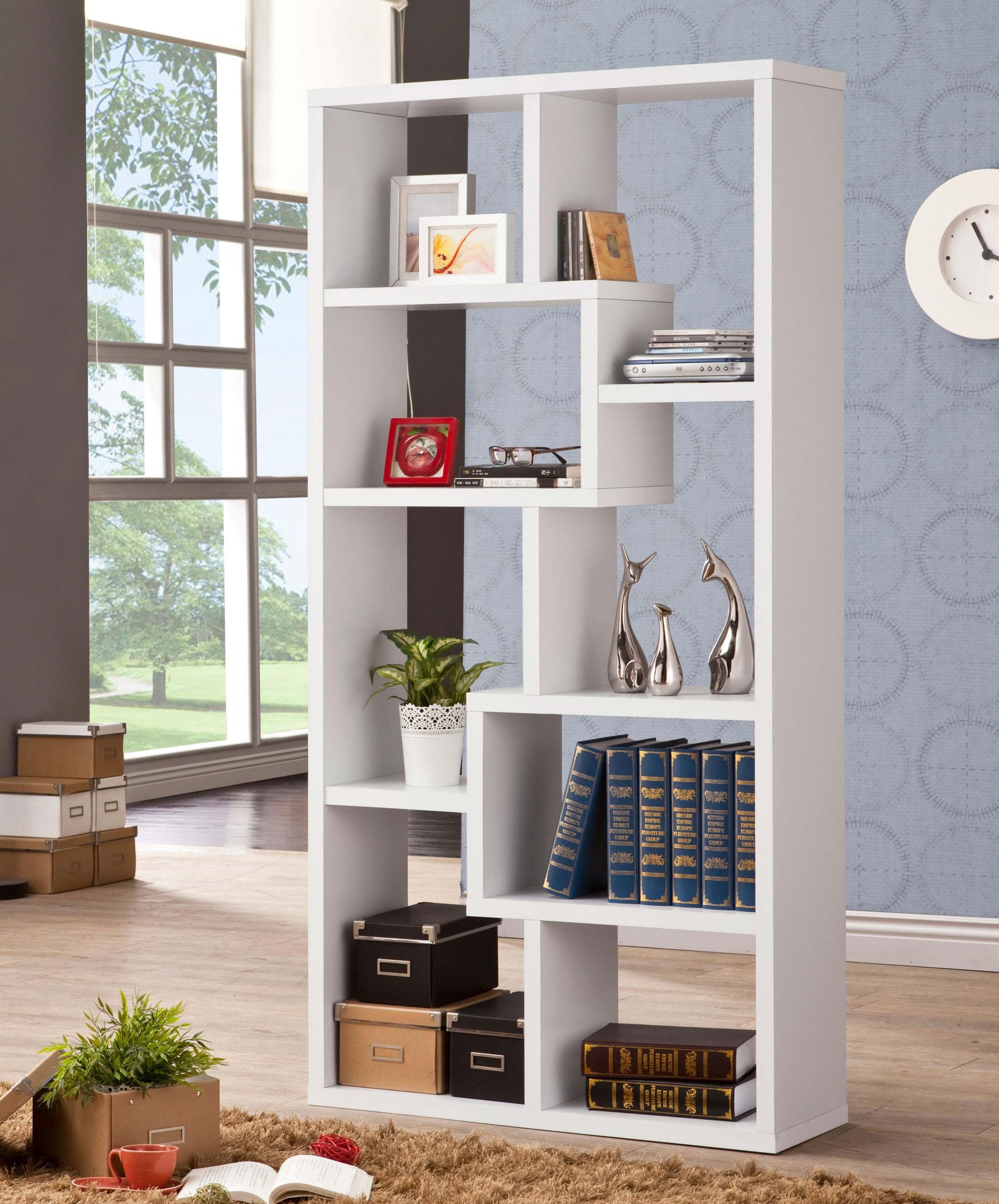 Model: 800136 | Coaster Theo 71-inch 7-shelf Bookshelf White