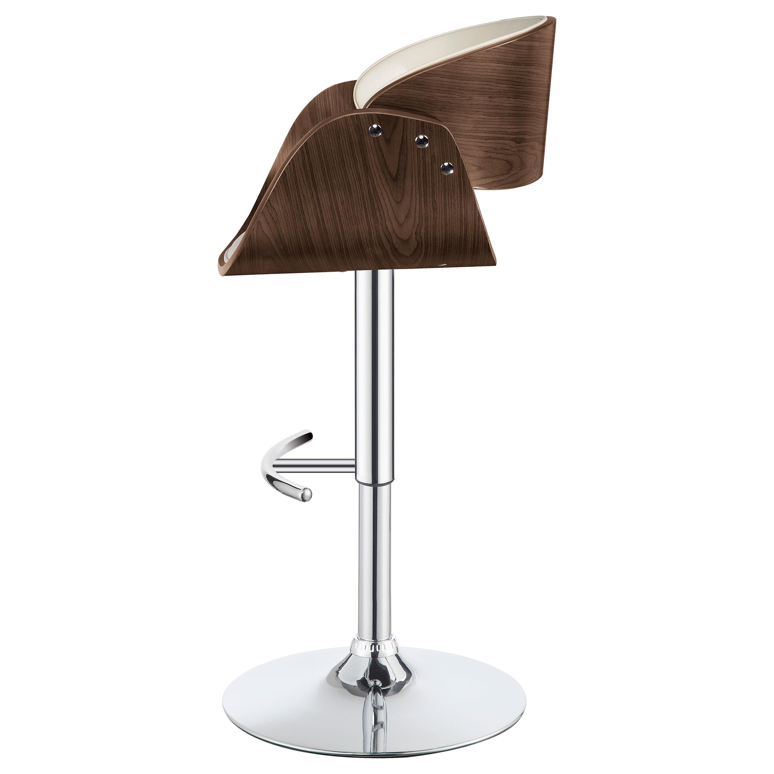 Model: 104966 | Coaster Dana Adjustable Bar Stool Ecru and Chrome