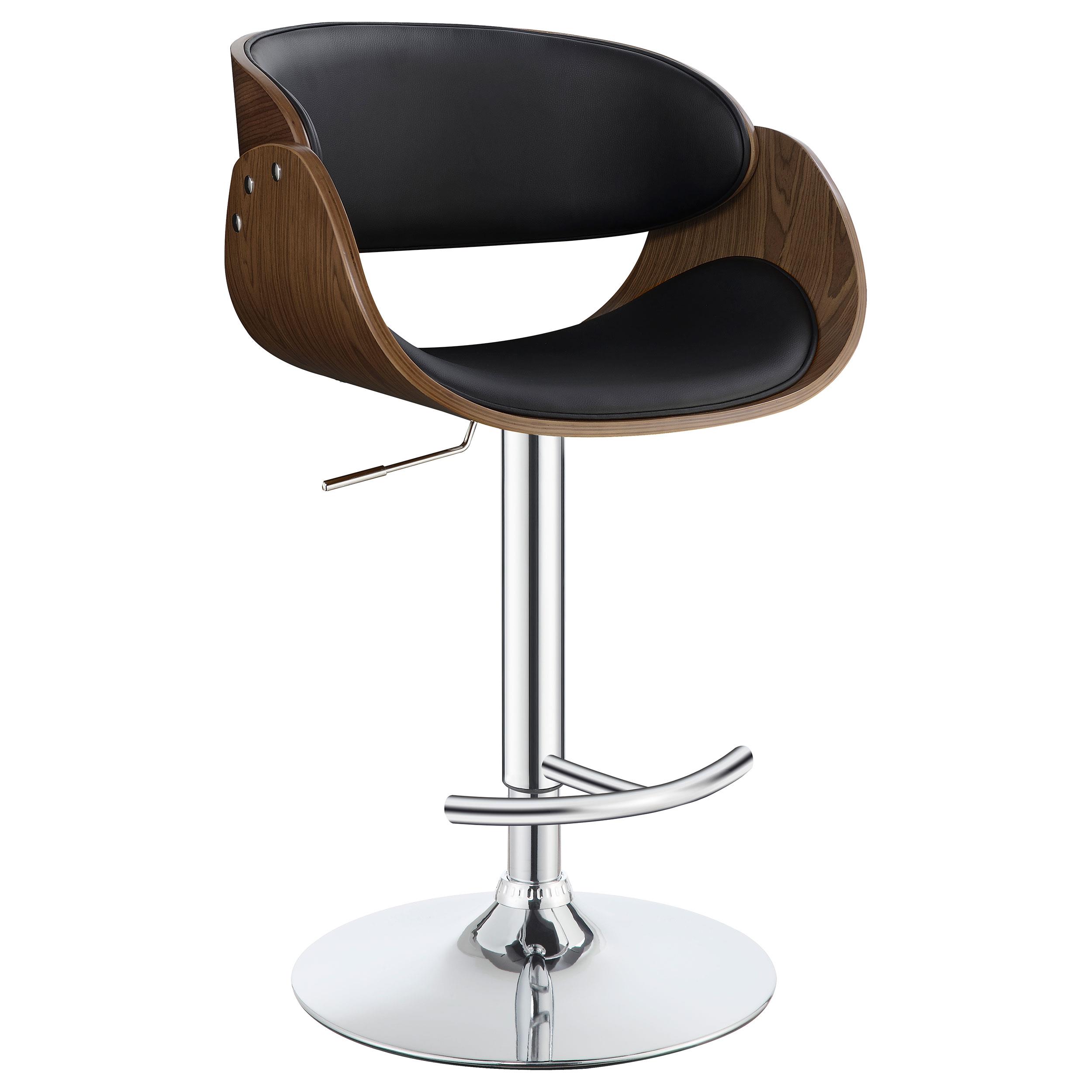 Model: 104965 | Coaster Dana Adjustable Bar Stool Black and Chrome