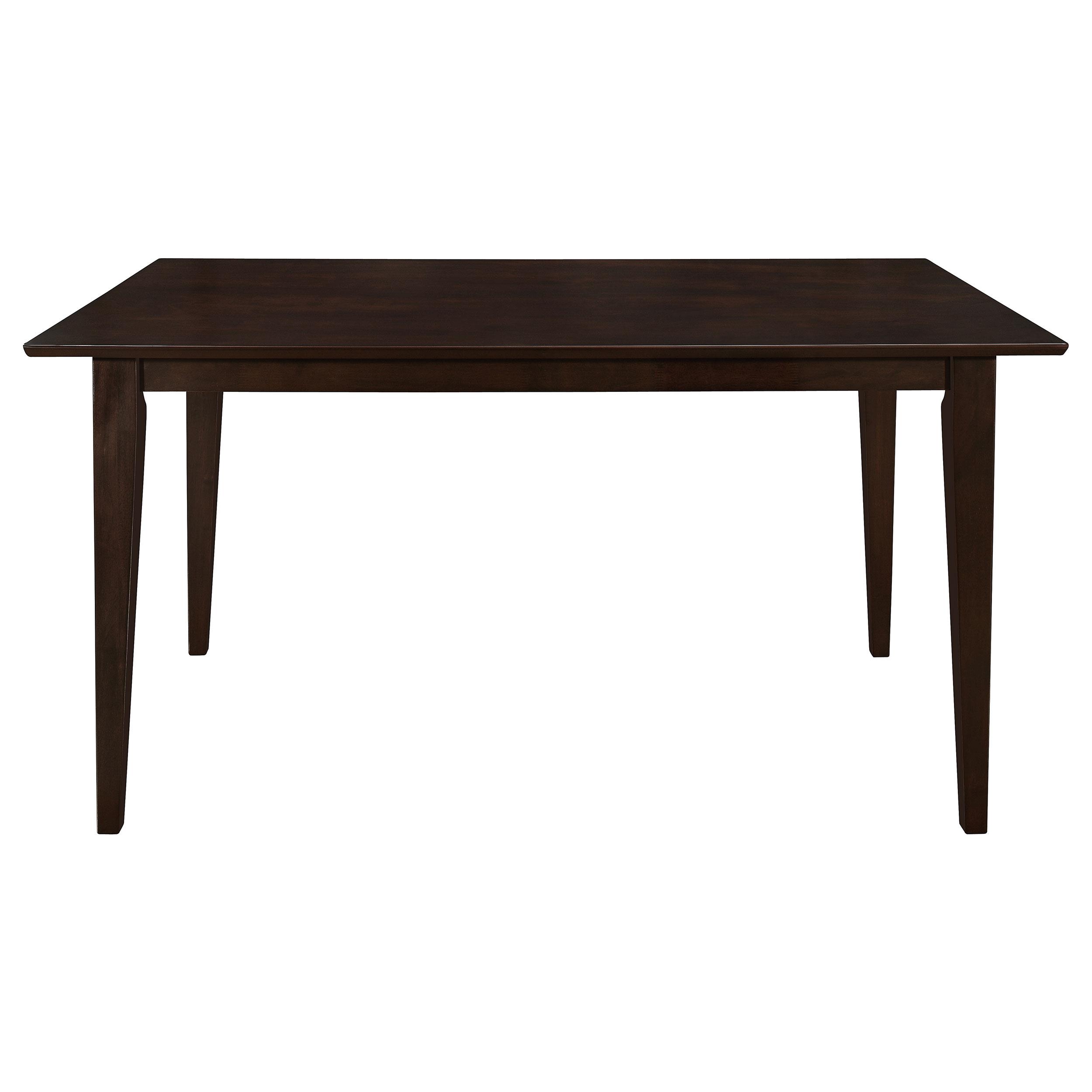 Model: 100771 | Coaster Gabriel Rectangular 59-inch Wood Dining Table Cappuccino