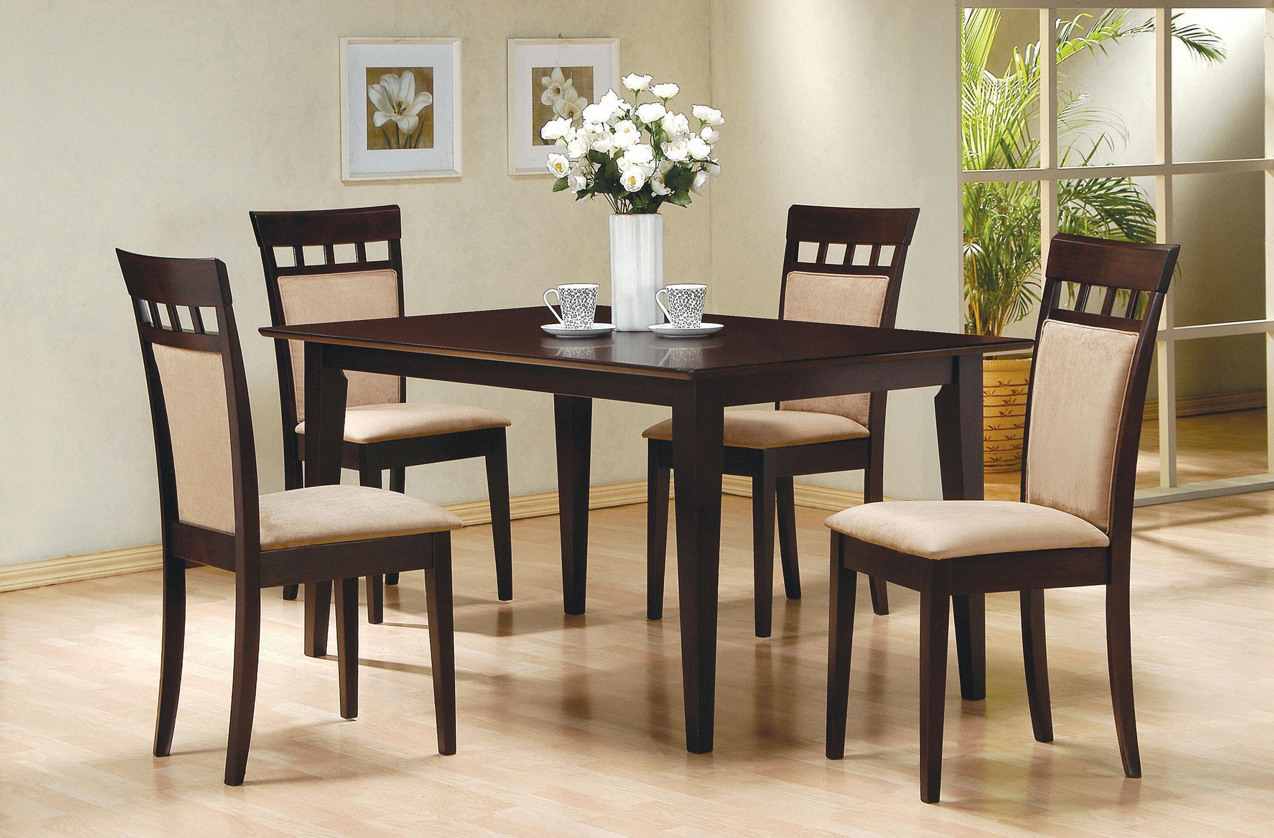 Model: 100771 | Coaster Gabriel Rectangular 59-inch Wood Dining Table Cappuccino