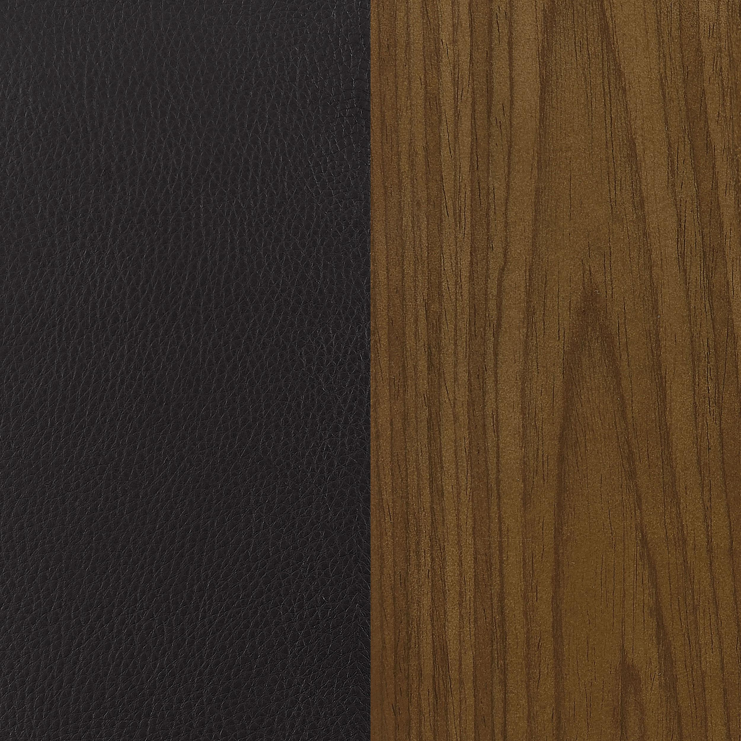 Model: 100205 | Coaster Zion Upholstered Swivel Bar Stool Walnut and Black