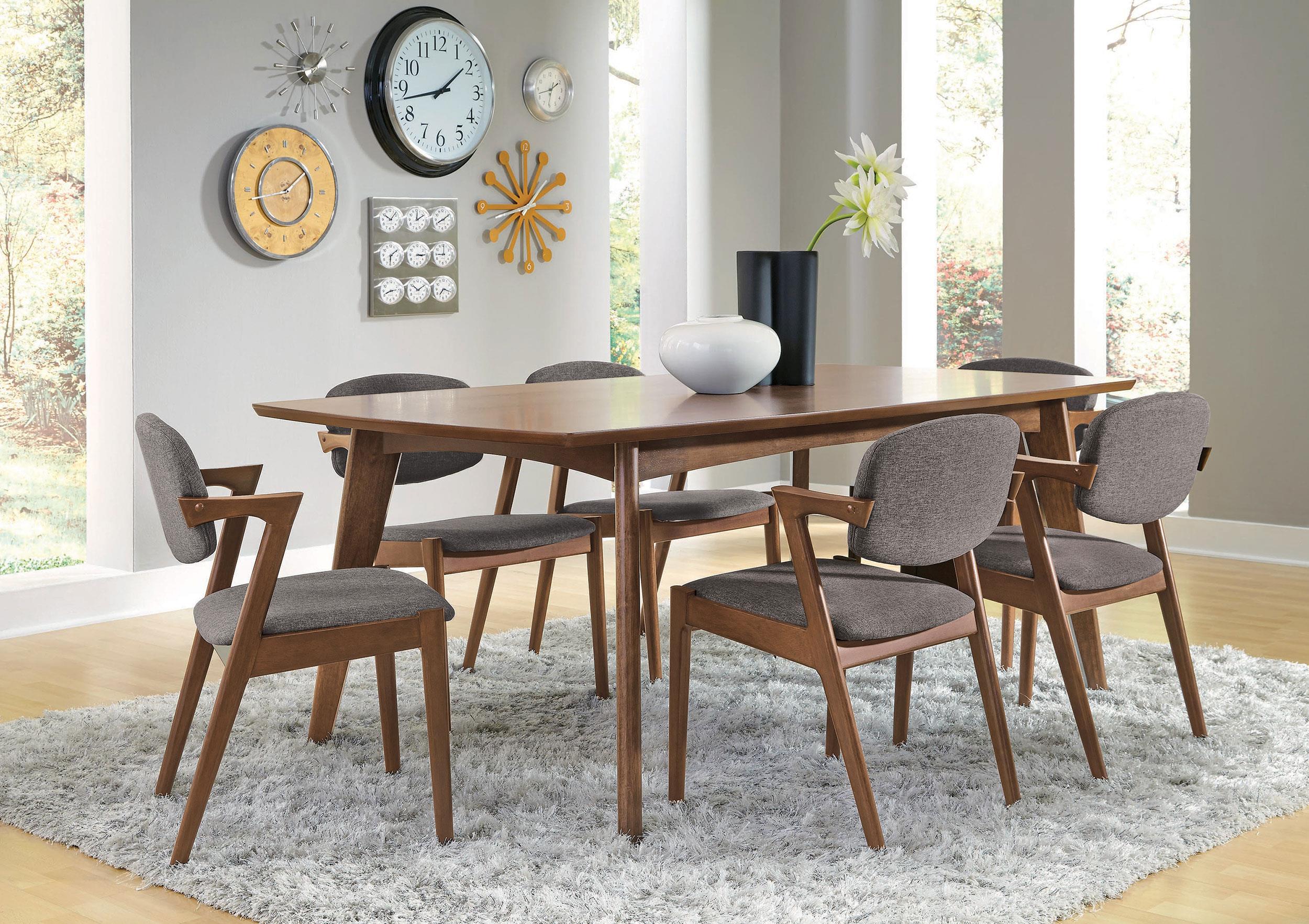 Model: 105351 | Coaster Malone Rectangular 78-inch Wood Dining Table Dark Walnut