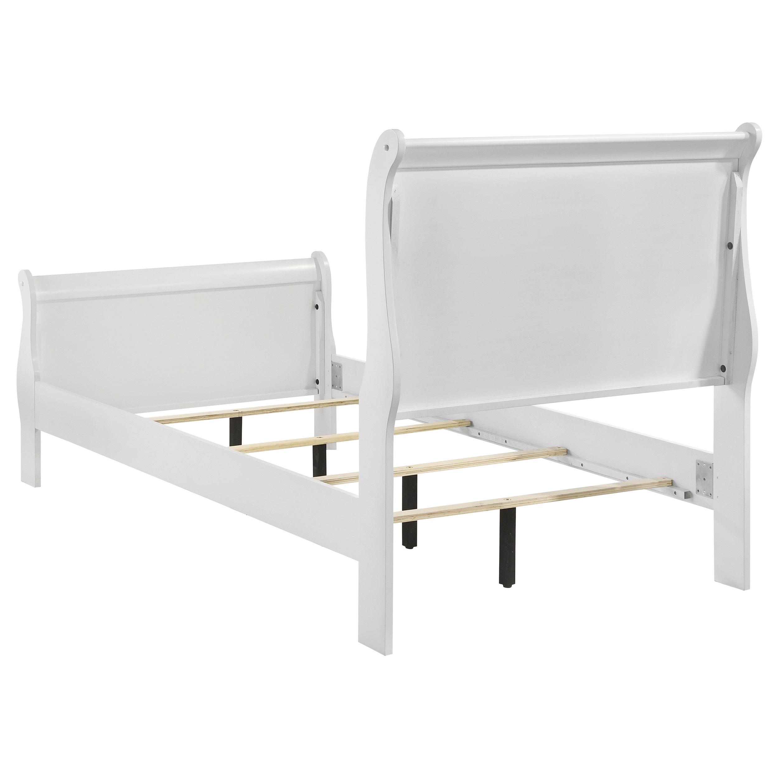 Model: 202441T | Coaster Louis Philippe 47-inch Twin Sleigh Panel Bed White