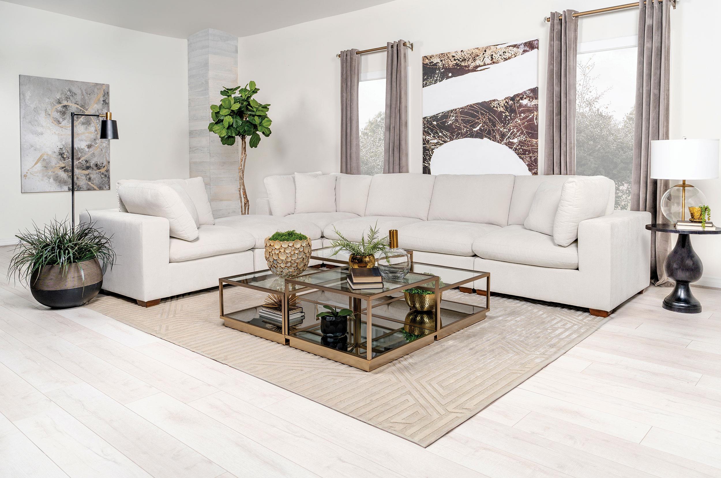 M204　ソファ STOCKHOLM 2025 sectional, 4-seat, Djurmo gray/white - IKEA