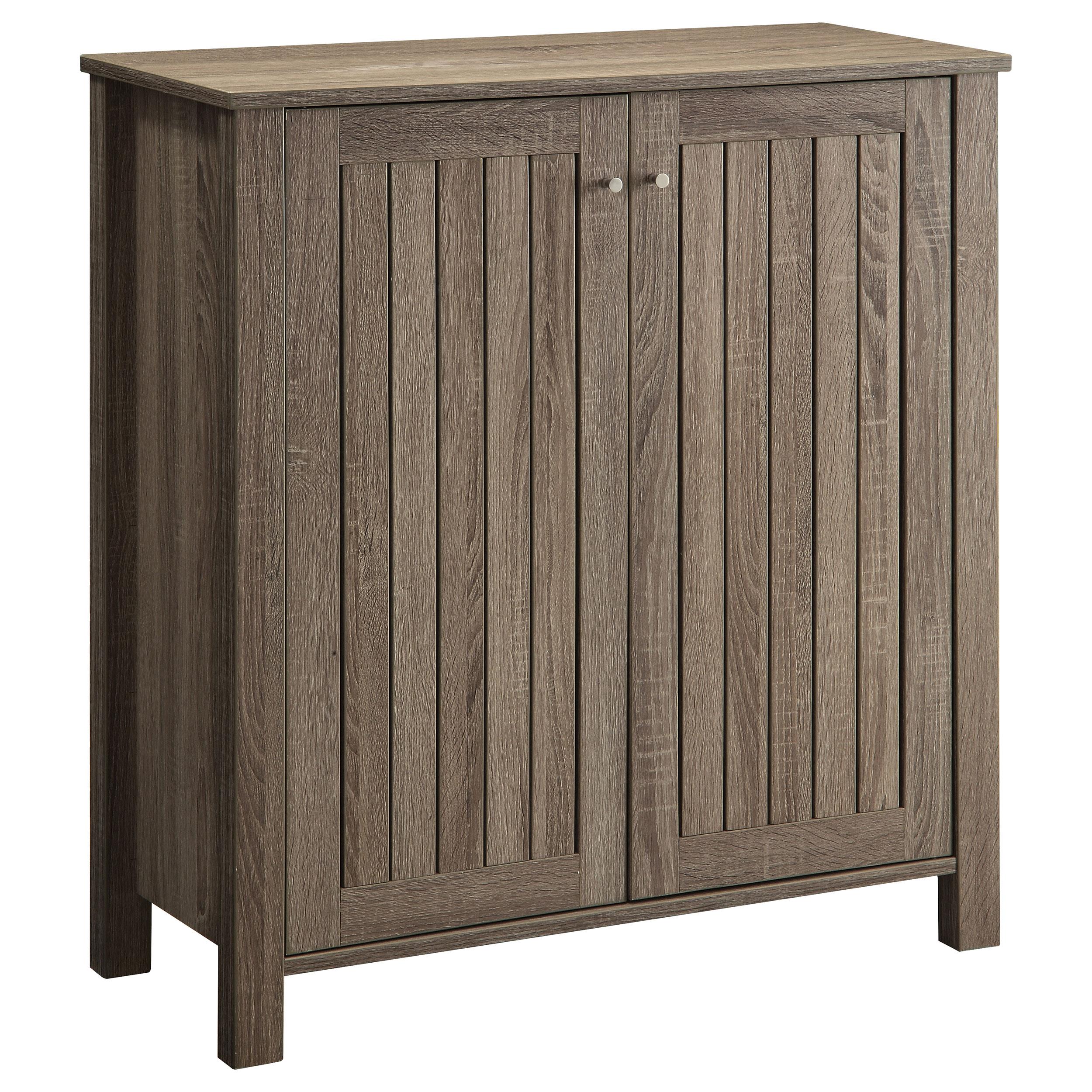 Coaster Marisa 4-shelf Engineered Wood Shoe Cabinet Dark Taupe
