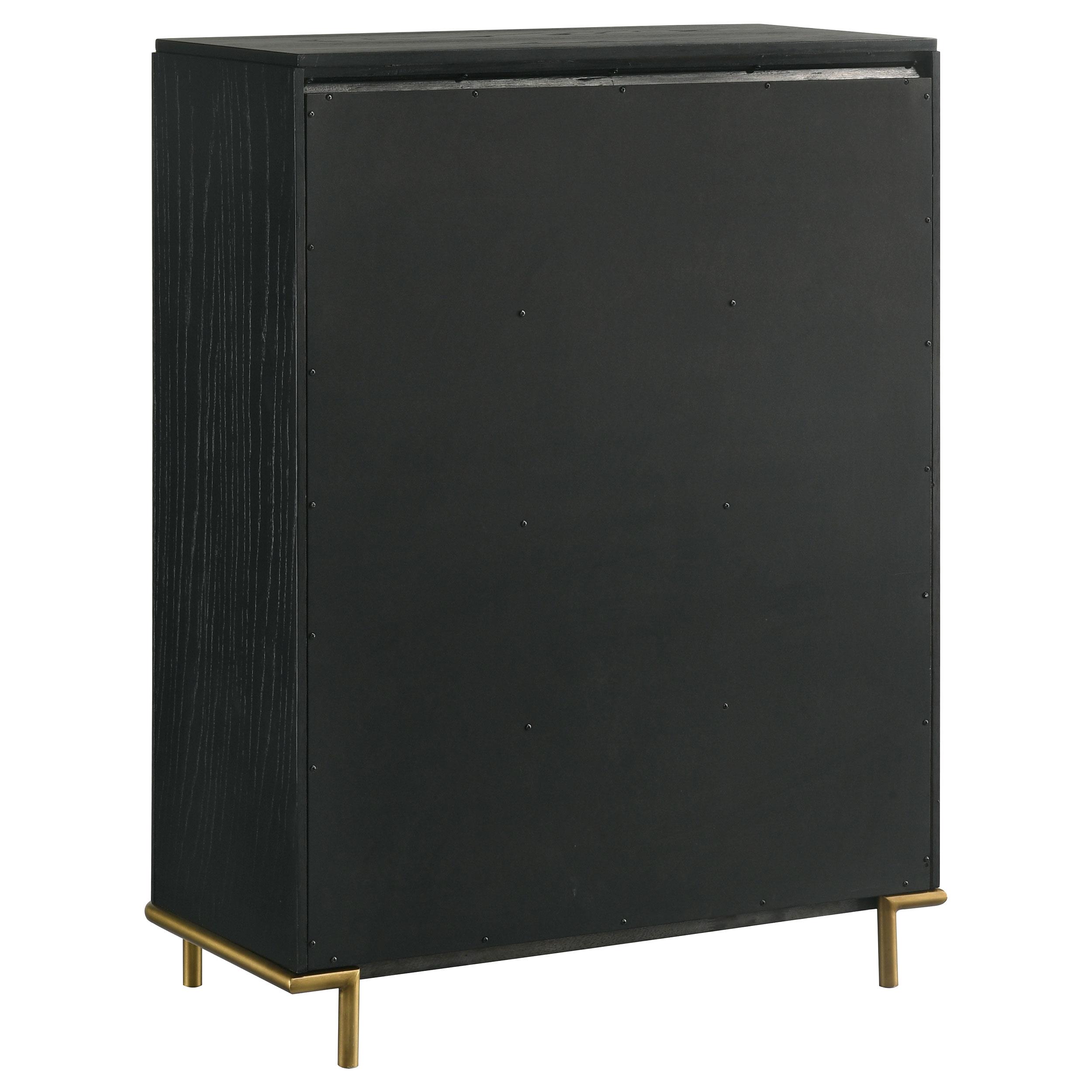 Model: 224335 | Coaster Arini 5-drawer Bedroom Chest Black