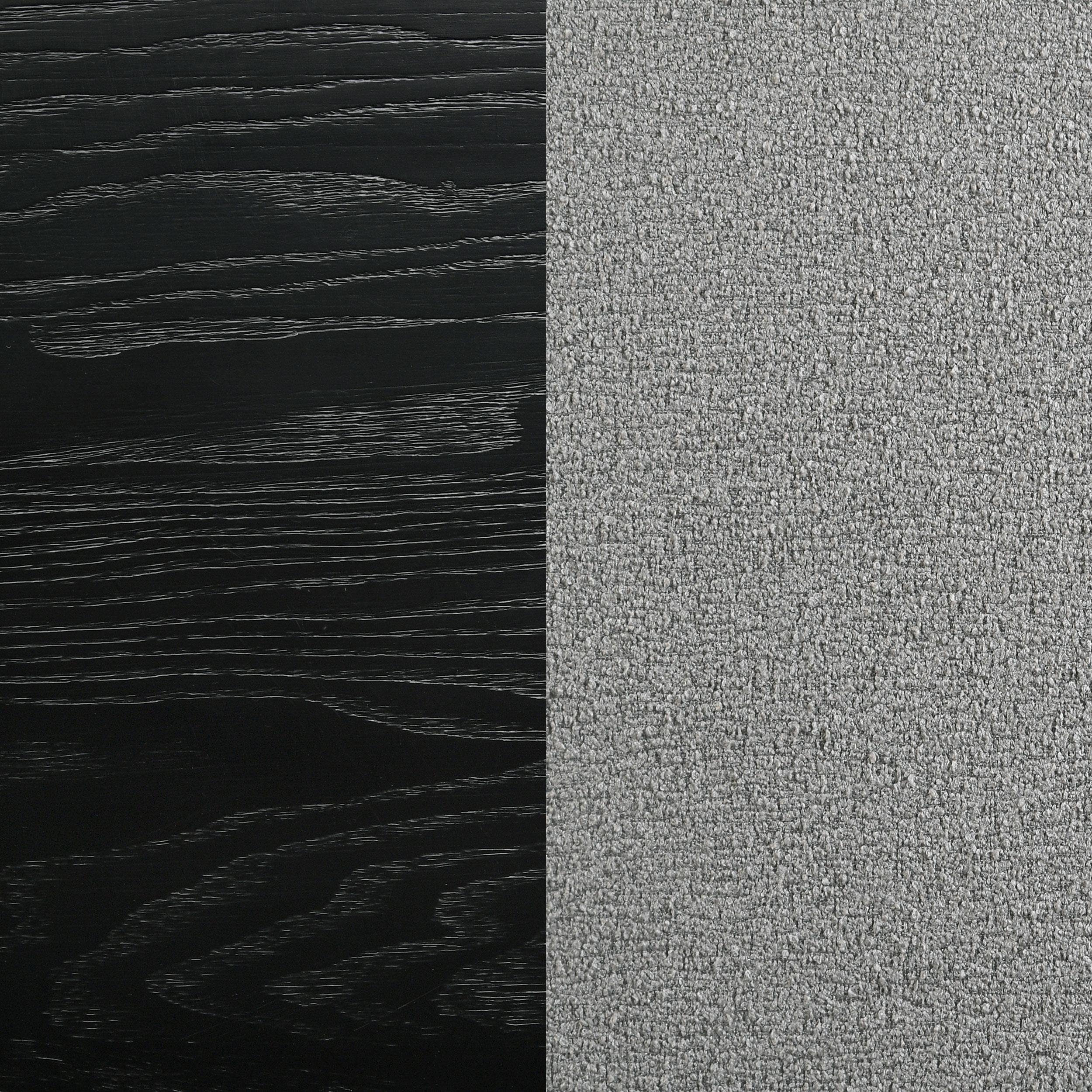Model: 224331KE | Coaster Arini Upholstered Eastern King Panel Bed Black and Grey