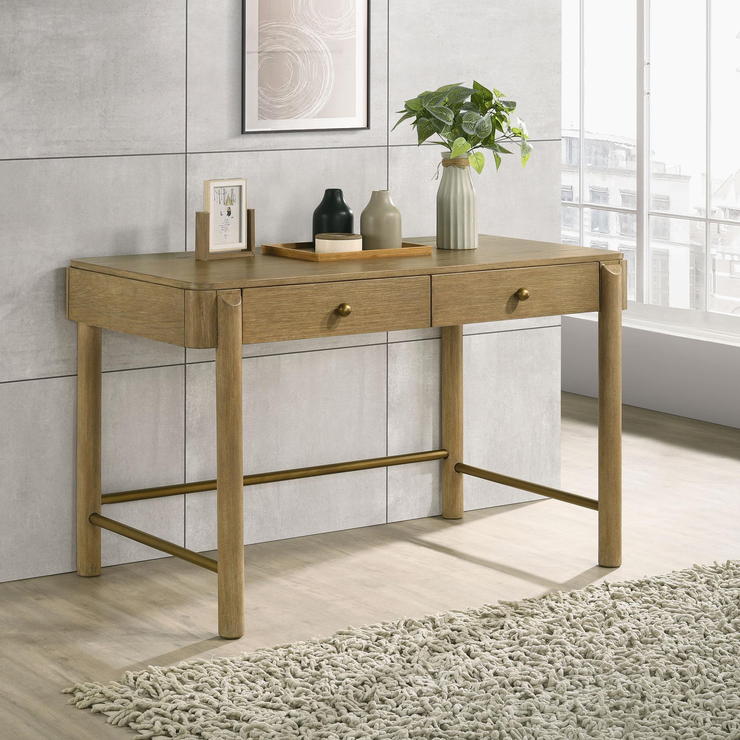 Model: 224307 | Coaster Arini 2-drawer Vanity Desk Makeup Table Sand Wash