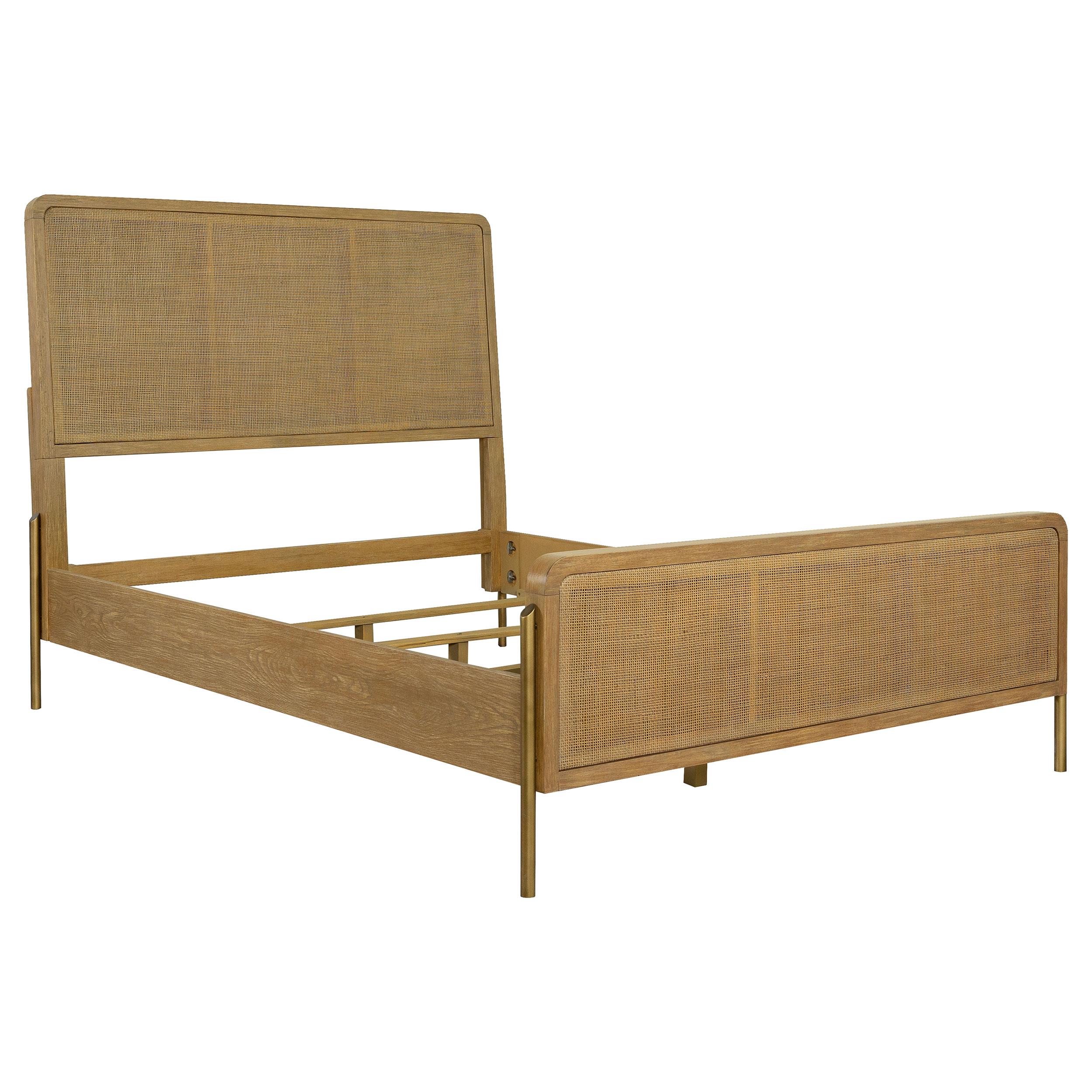 Model: 224300Q-S5 | Coaster Arini 5-piece Queen Bedroom Set Sand Wash and Natural Cane