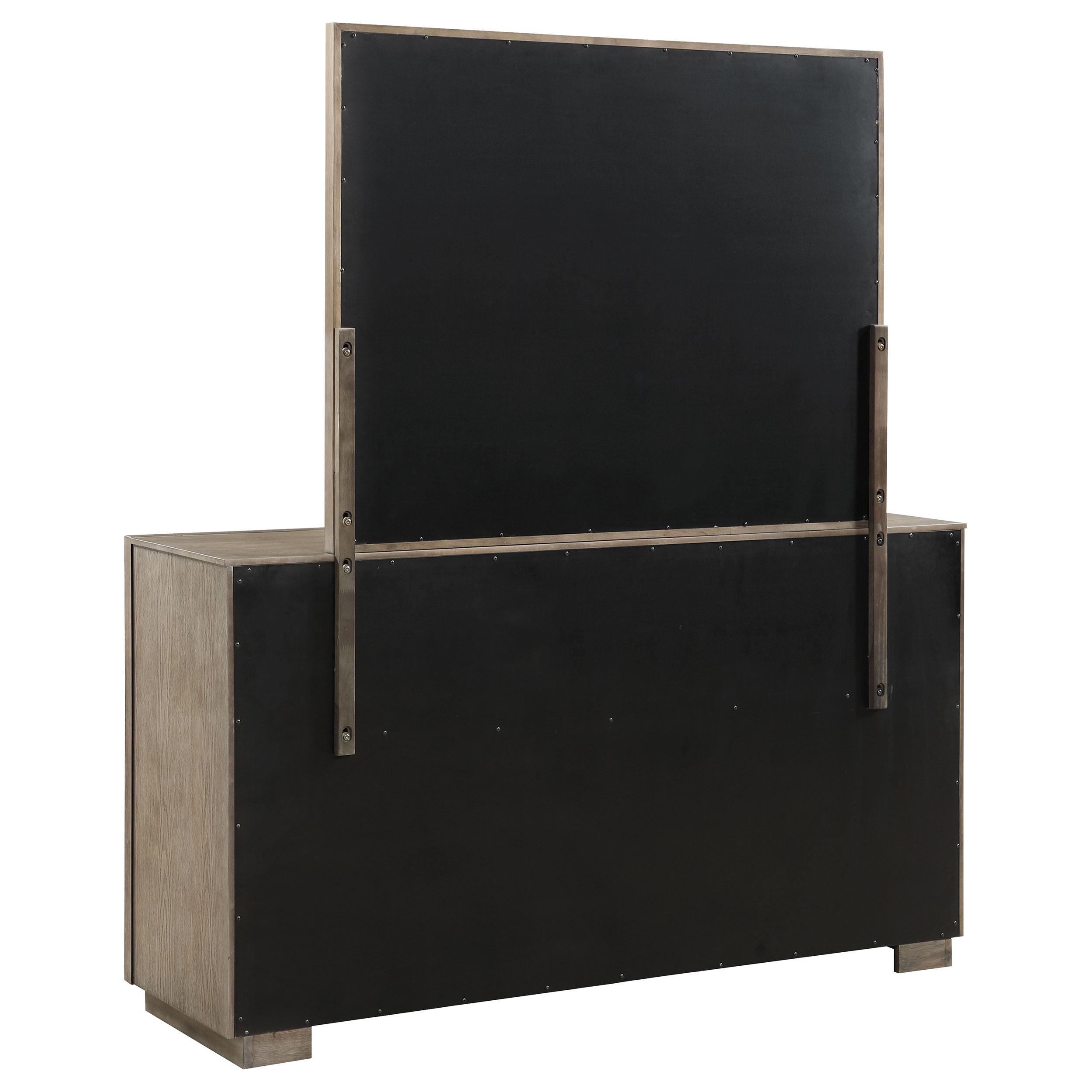 Model: 223273M | Coaster Durango 8-drawer Dresser and Mirror Taupe Oak