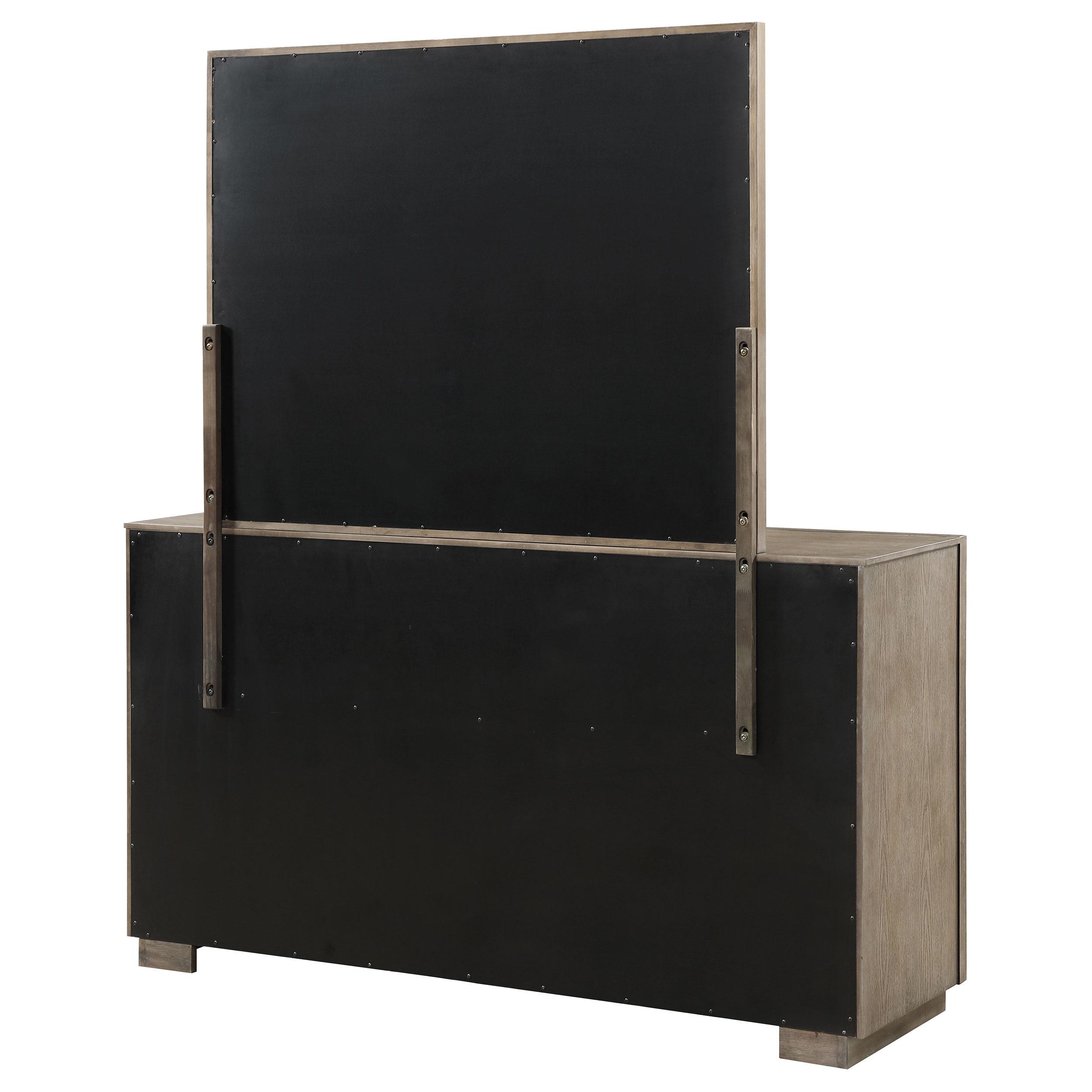 Model: 223273M | Coaster Durango 8-drawer Dresser and Mirror Taupe Oak