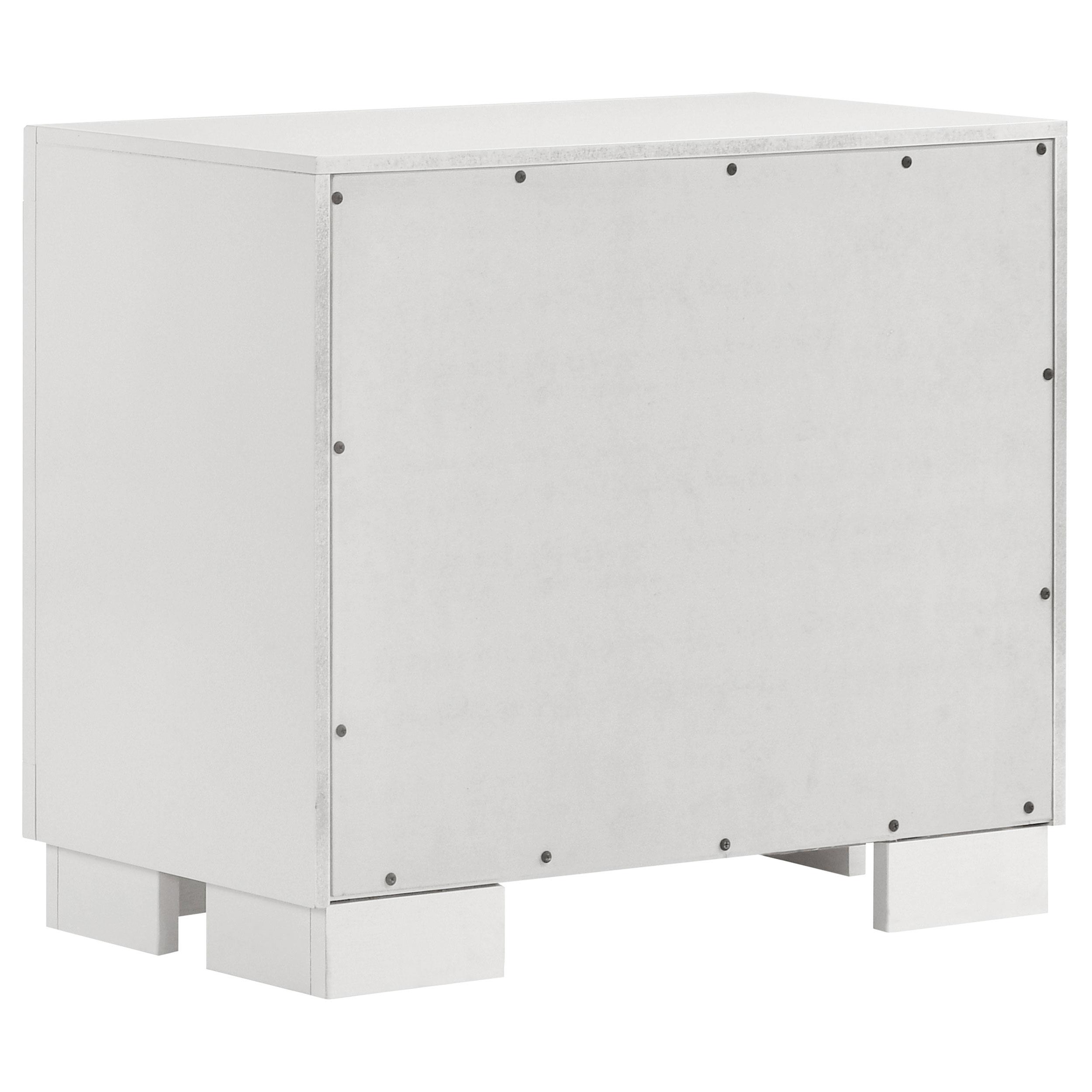 Model: 202990KE-S5 | Coaster Jessica 5-piece Eastern King LED Bedroom Set Snow White