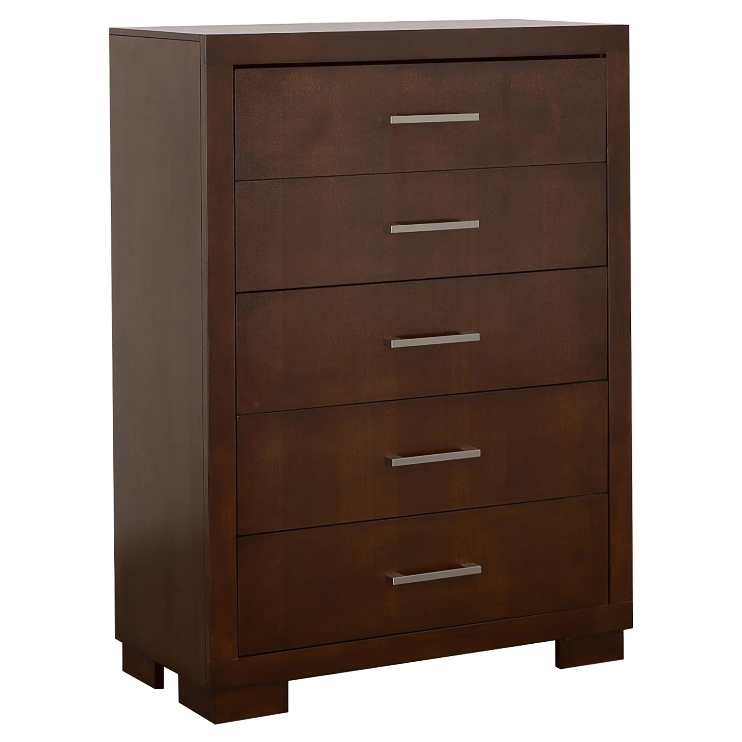 Model: 200711Q-S6P | Coaster Jessica 6-piece Queen LED Bedroom Set Cappuccino