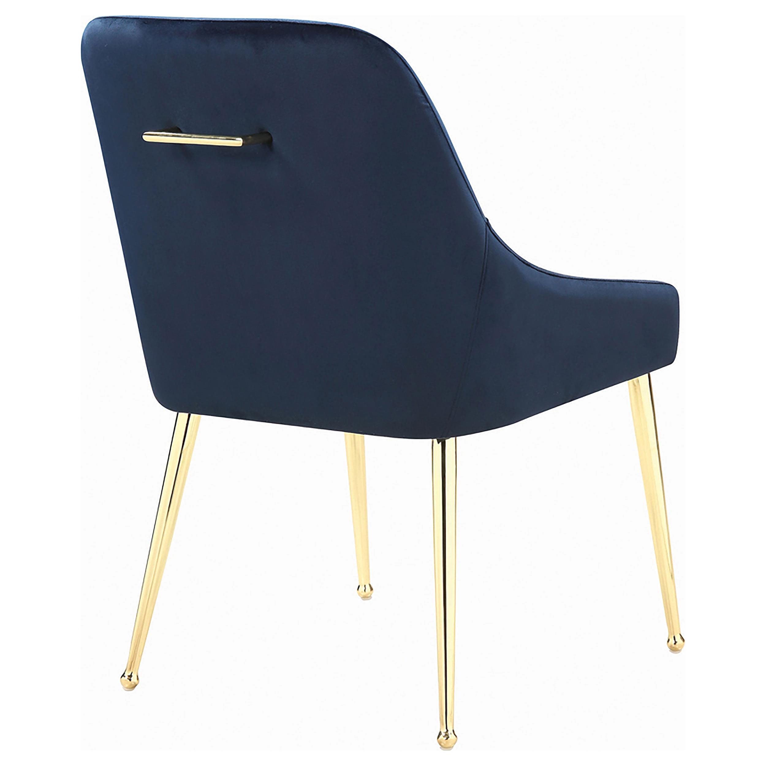 Model: 192492 | Coaster Mayette Upholstered Dining Side Chair Blue (Set of 2)
