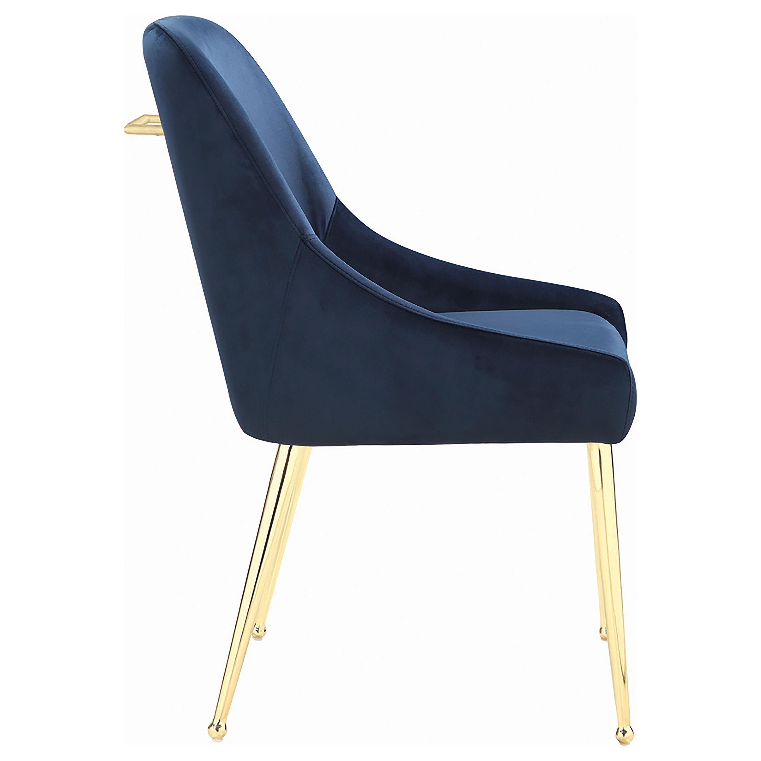 Model: 192492 | Coaster Mayette Upholstered Dining Side Chair Blue (Set of 2)