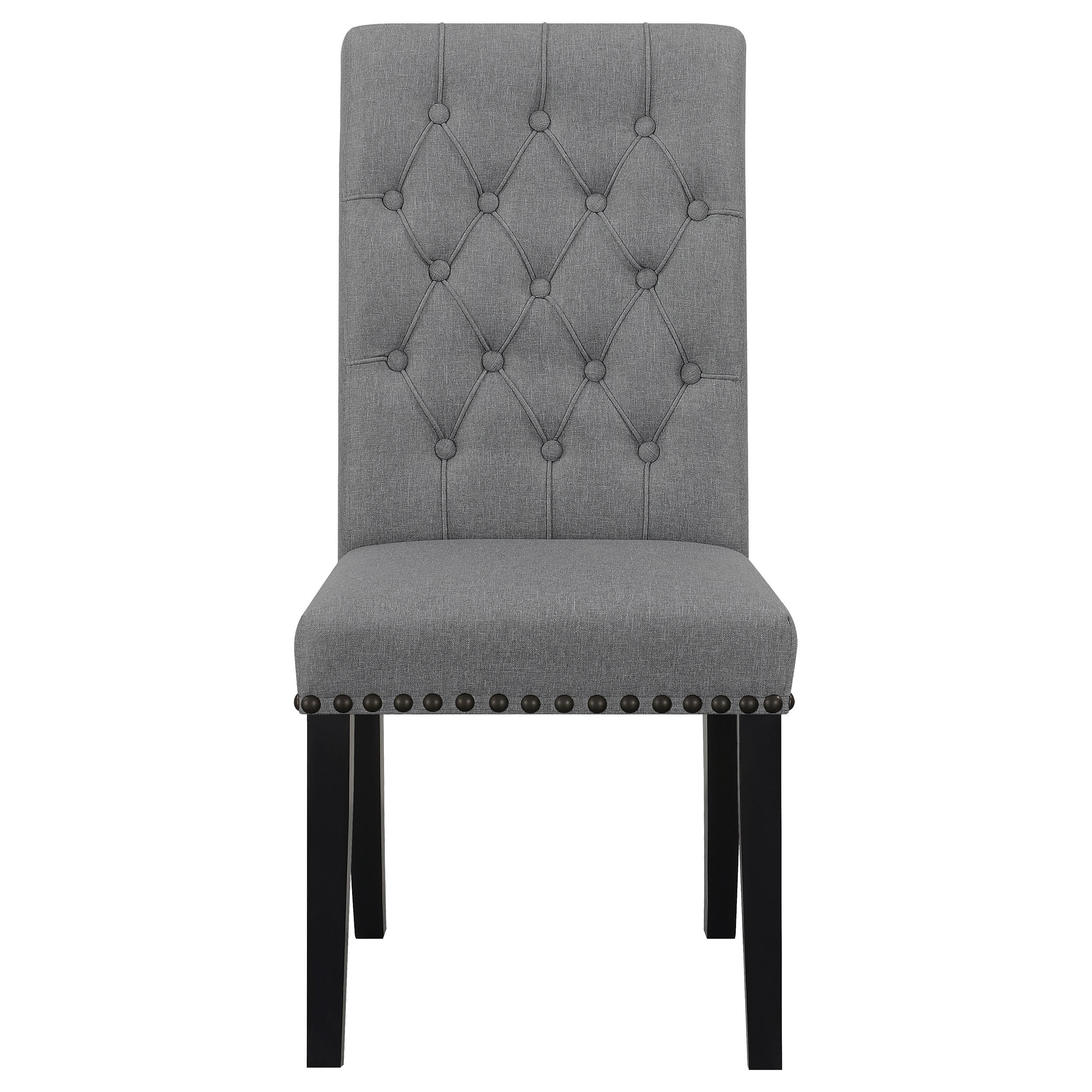 Model: 115162 | Coaster Alana Fabric Upholstered Dining Side Chair Grey (Set of 2)
