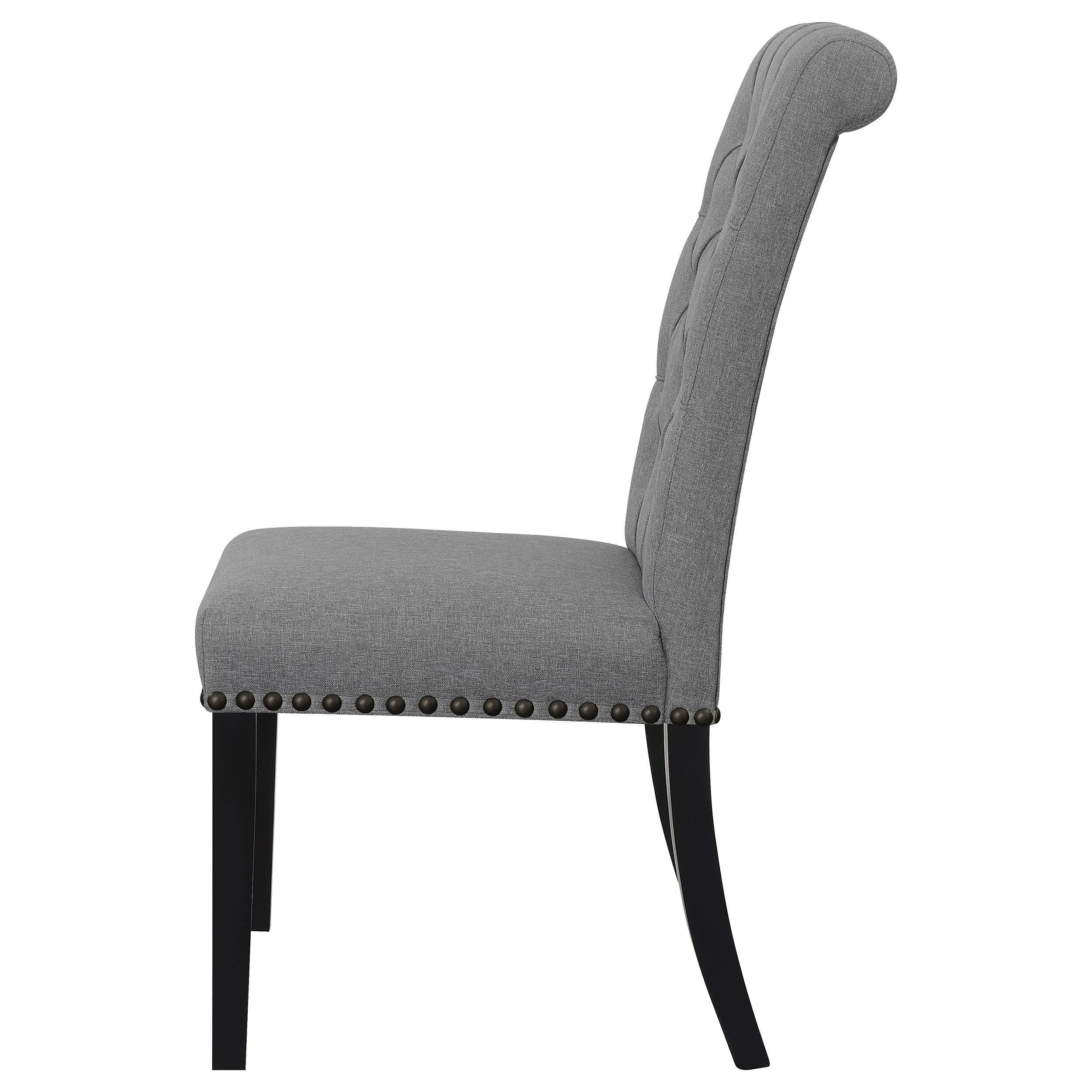 Model: 115162 | Coaster Alana Fabric Upholstered Dining Side Chair Grey (Set of 2)