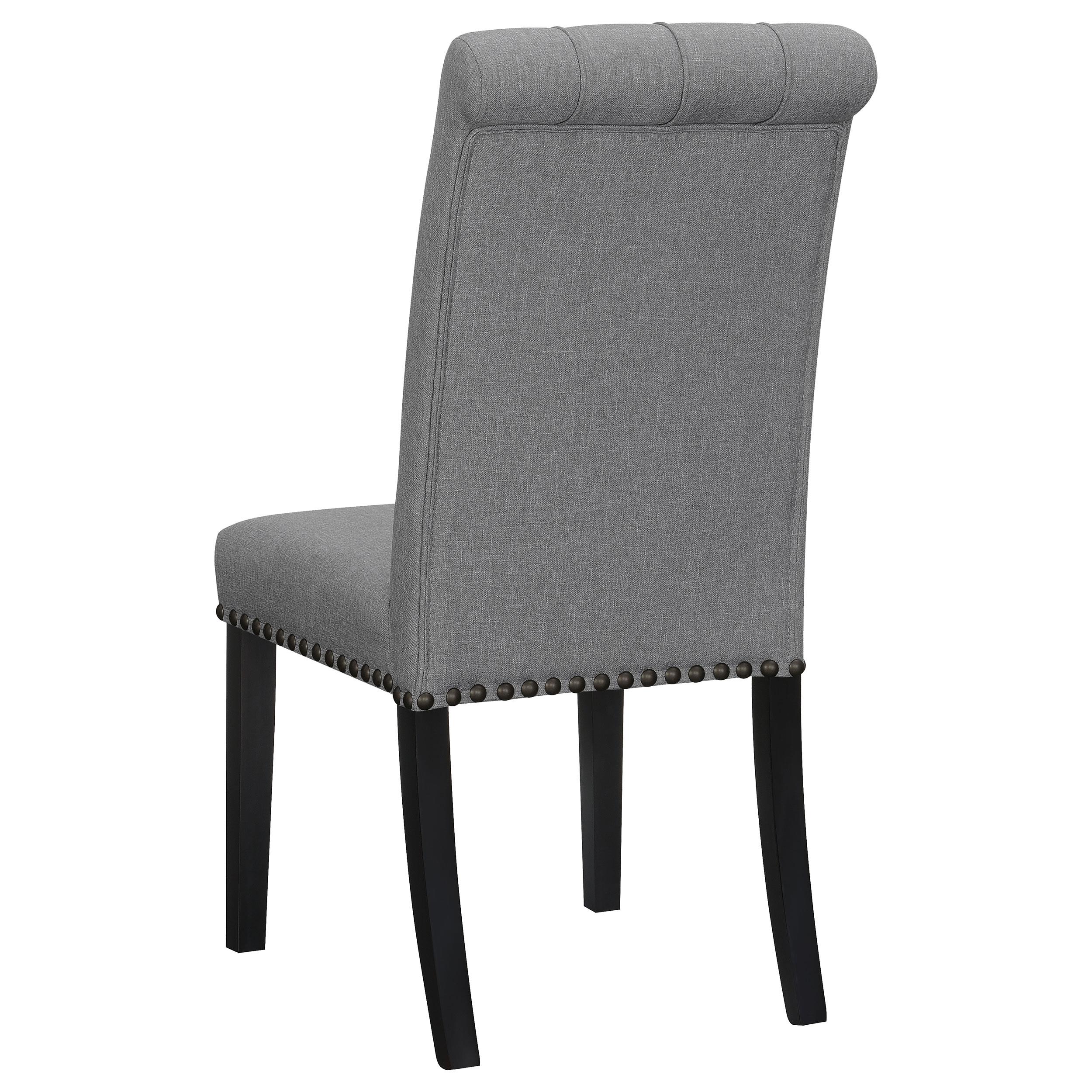 Model: 115162 | Coaster Alana Fabric Upholstered Dining Side Chair Grey (Set of 2)