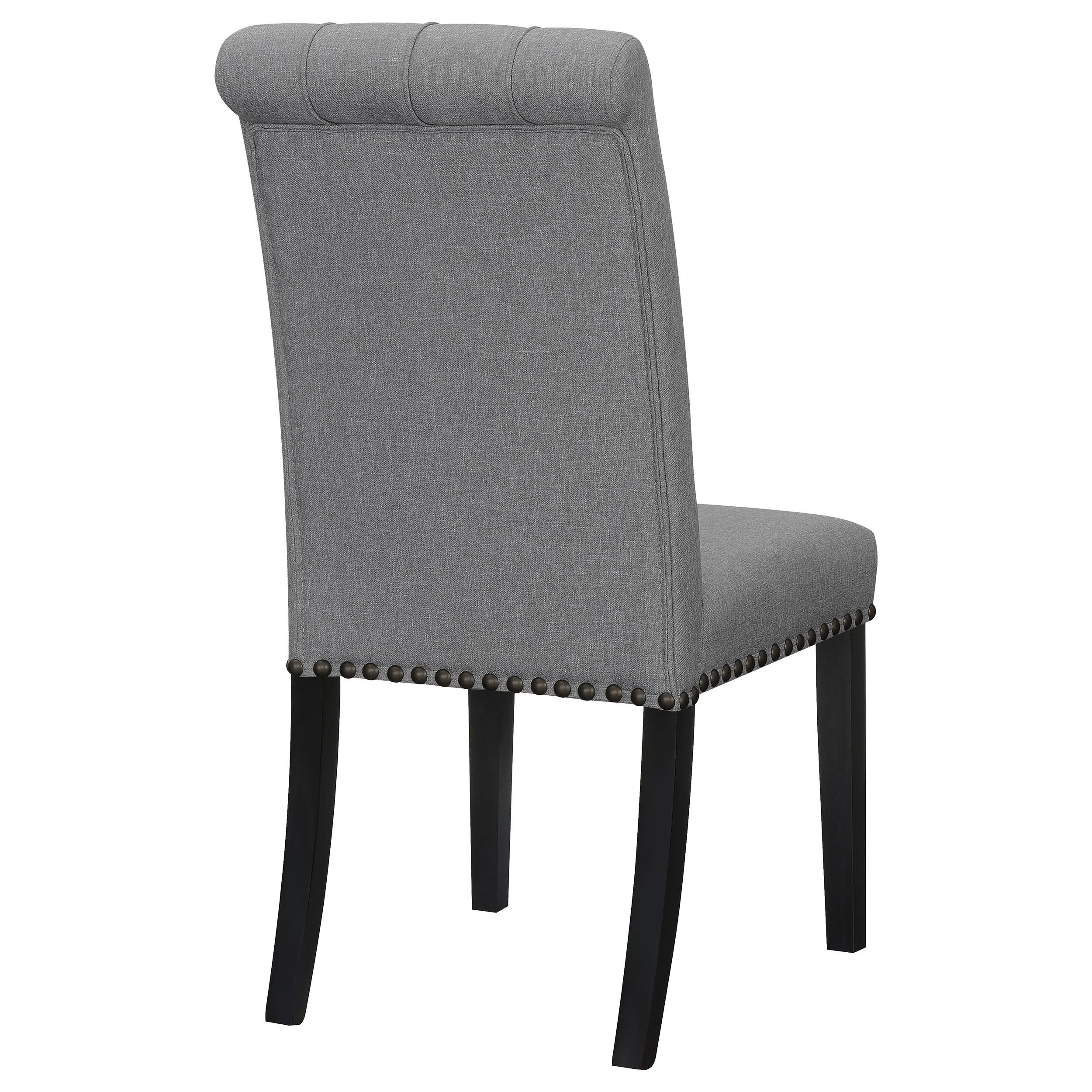 Model: 115162 | Coaster Alana Fabric Upholstered Dining Side Chair Grey (Set of 2)