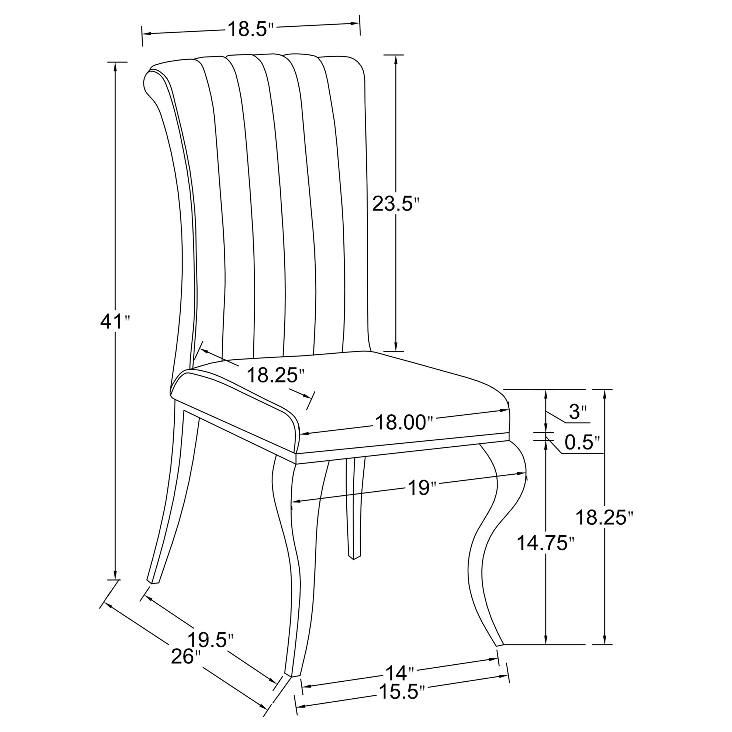 Model: 115091-S5B | Coaster Carone 5-piece 61-inch Rectangular White Glass Dining Set Blue