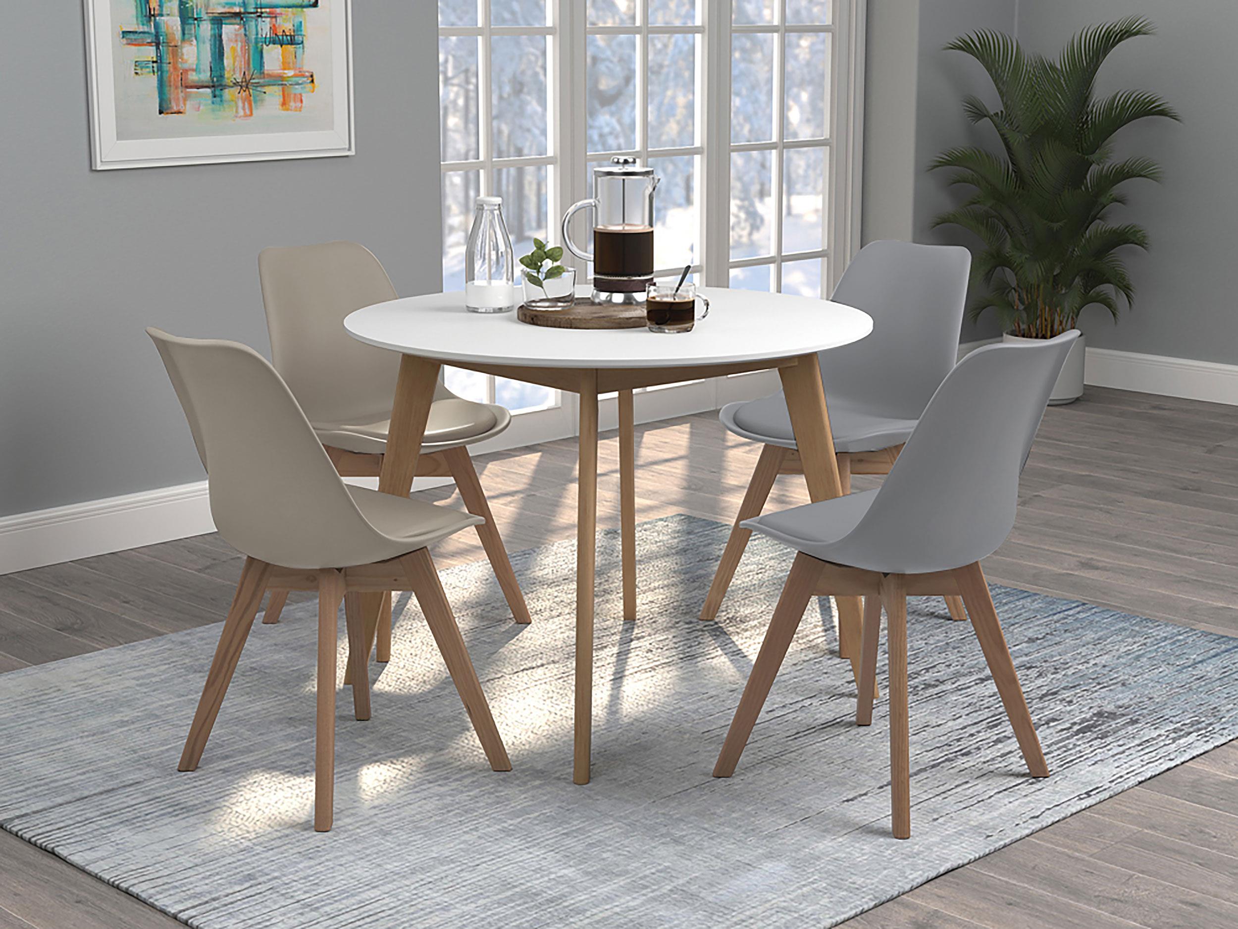 Model: 110132 | Coaster Caballo Polypropylene Dining Side Chair Grey (Set of 2)