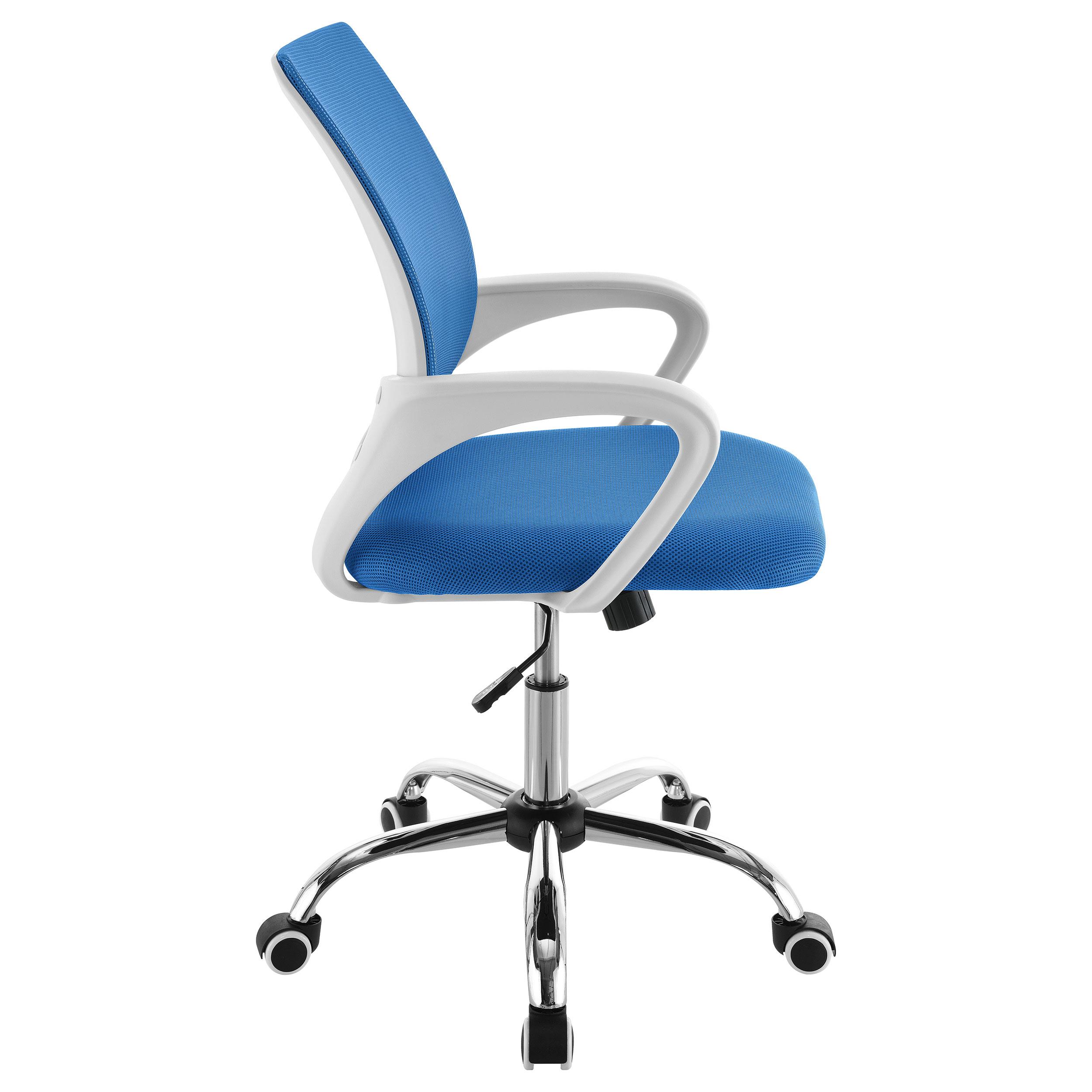 Coaster 802018 Felton Upholstered Adjustable Home Office Desk Chair Blue 802018 Reese Warehouse