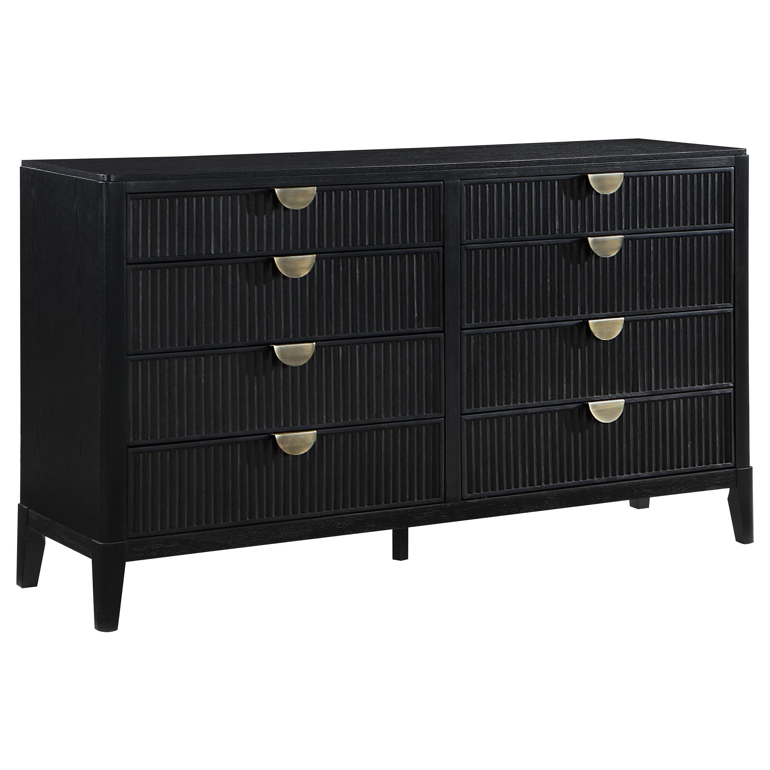 Model: 224710Q-S4 | Coaster Brookmead 4-piece Upholstered Queen Bedroom Set Black
