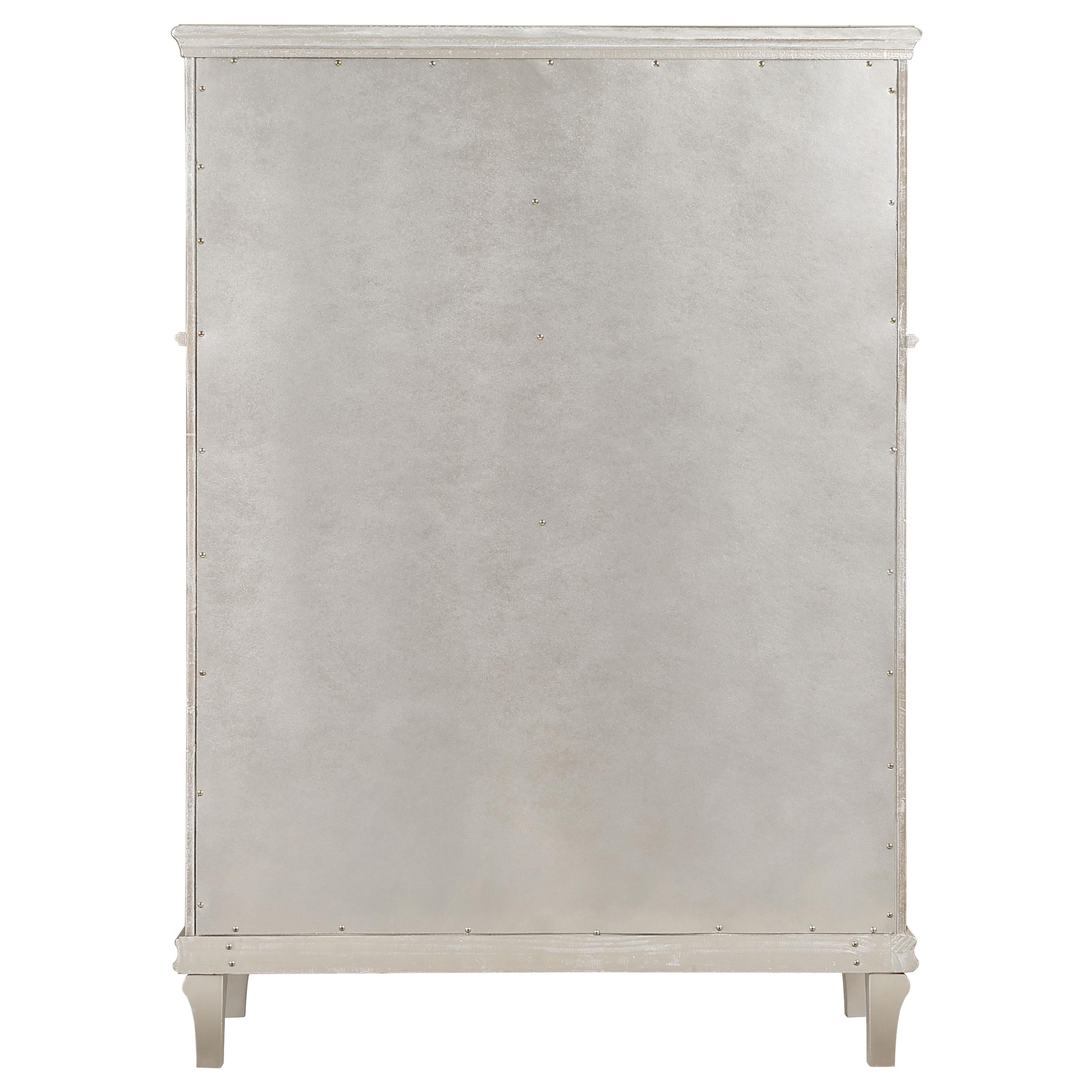 Model: 223395 | Coaster Evangeline 6-drawer Bedroom Chest Silver Oak