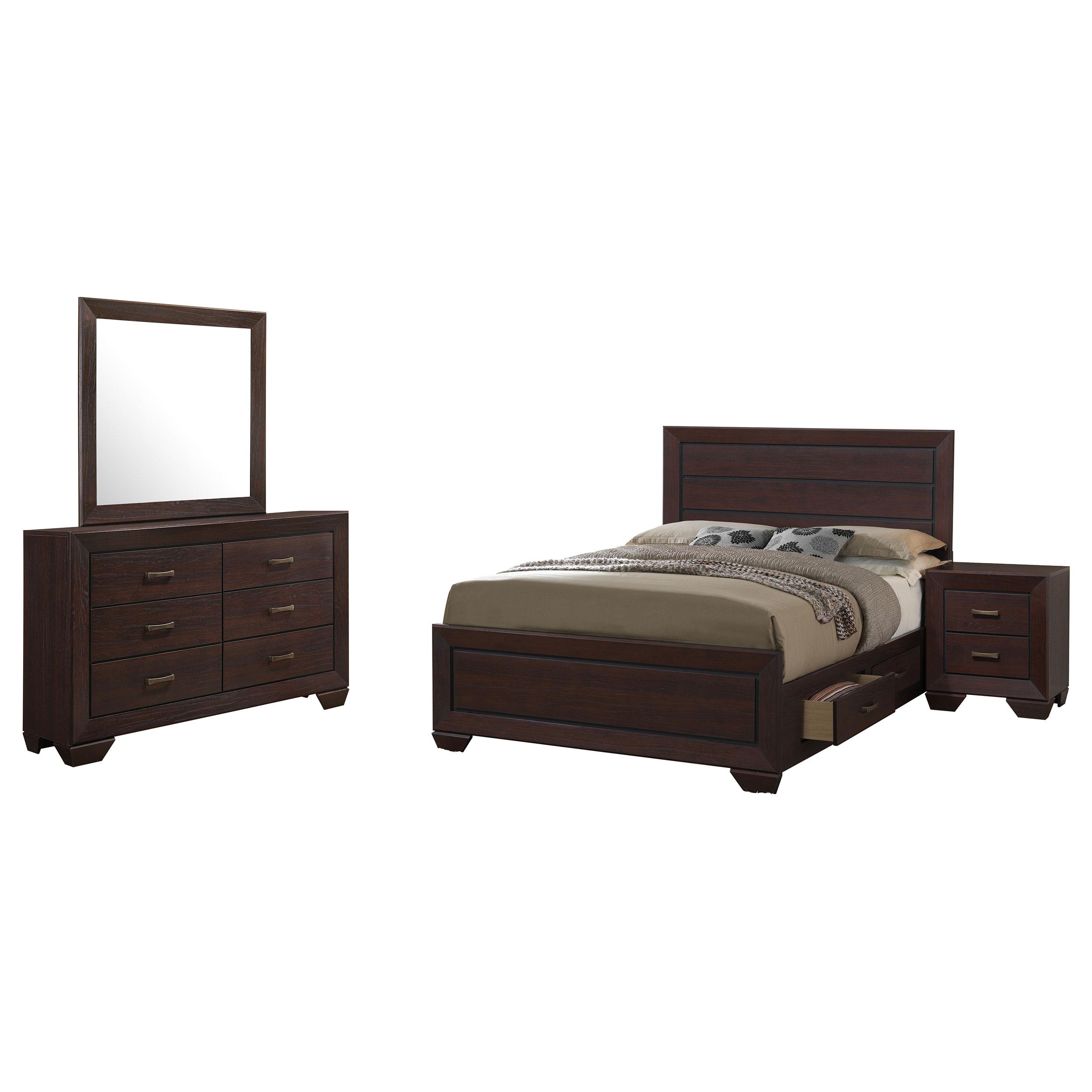 Coaster Kauffman 4-piece Eastern King Bedroom Set Dark Cocoa