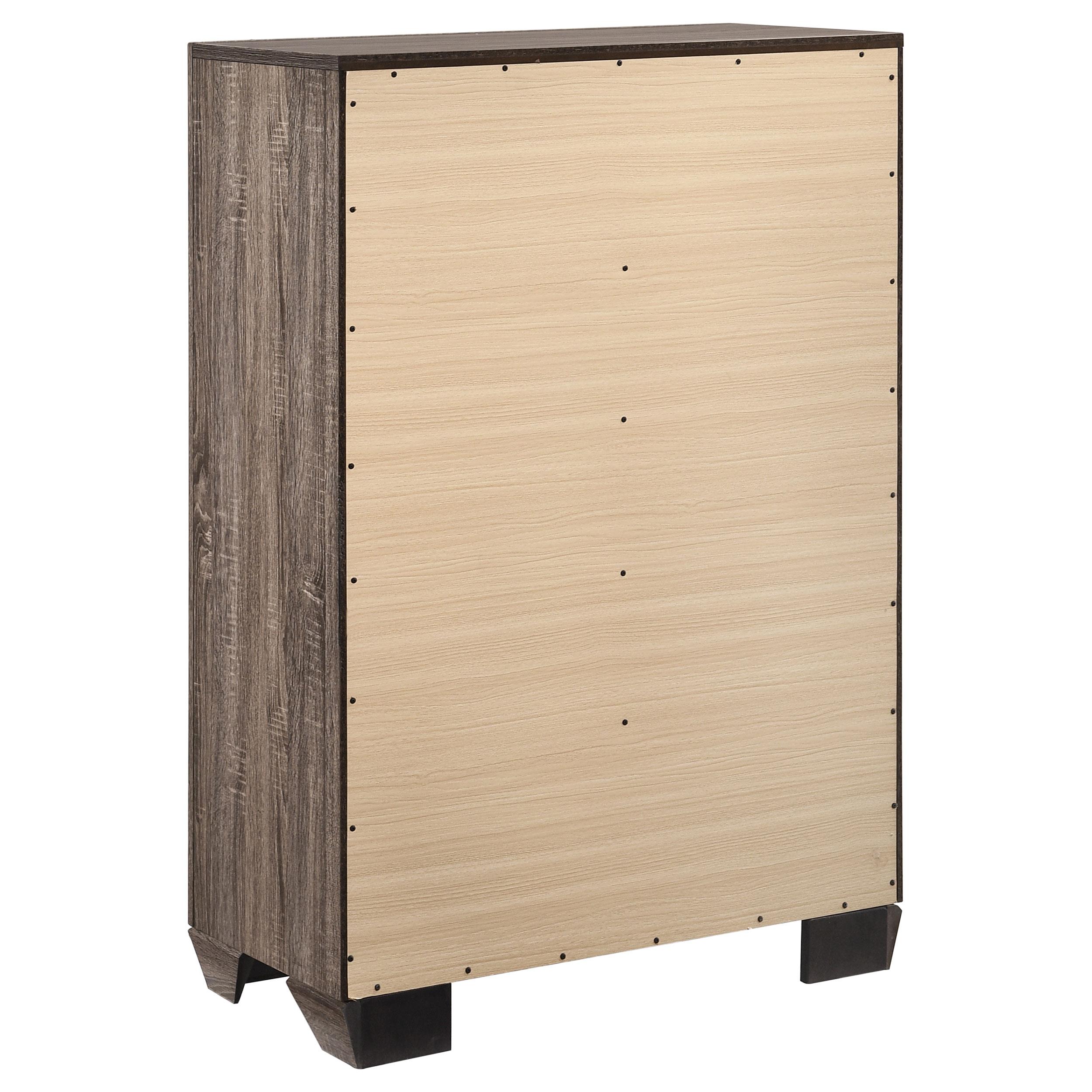 Model: 204190Q-S5 | Coaster Kauffman 5-piece Queen Bedroom Set Washed Taupe
