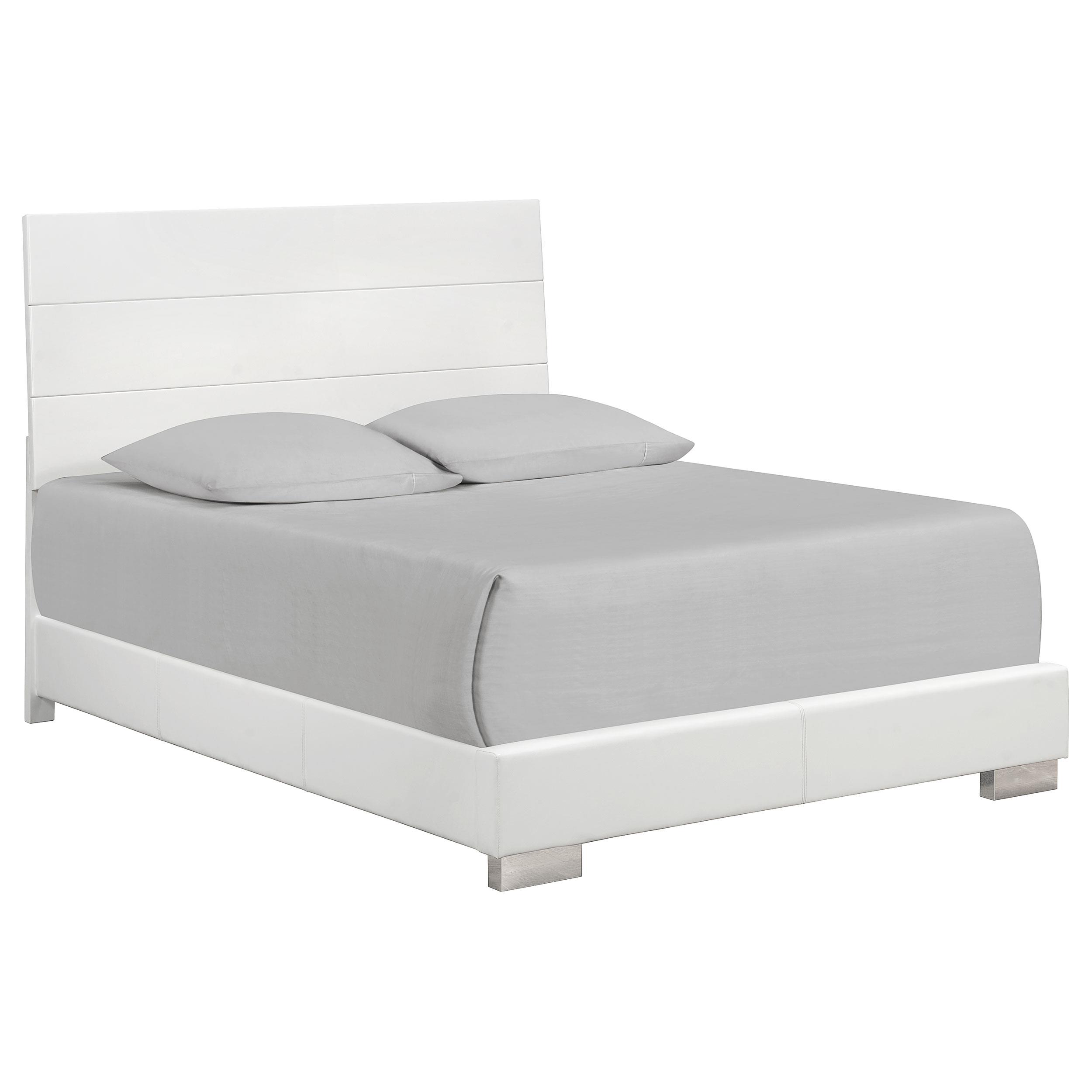 Model: 203501Q-S5L | Coaster Felicity 5-piece Queen Bedroom Set White High Gloss
