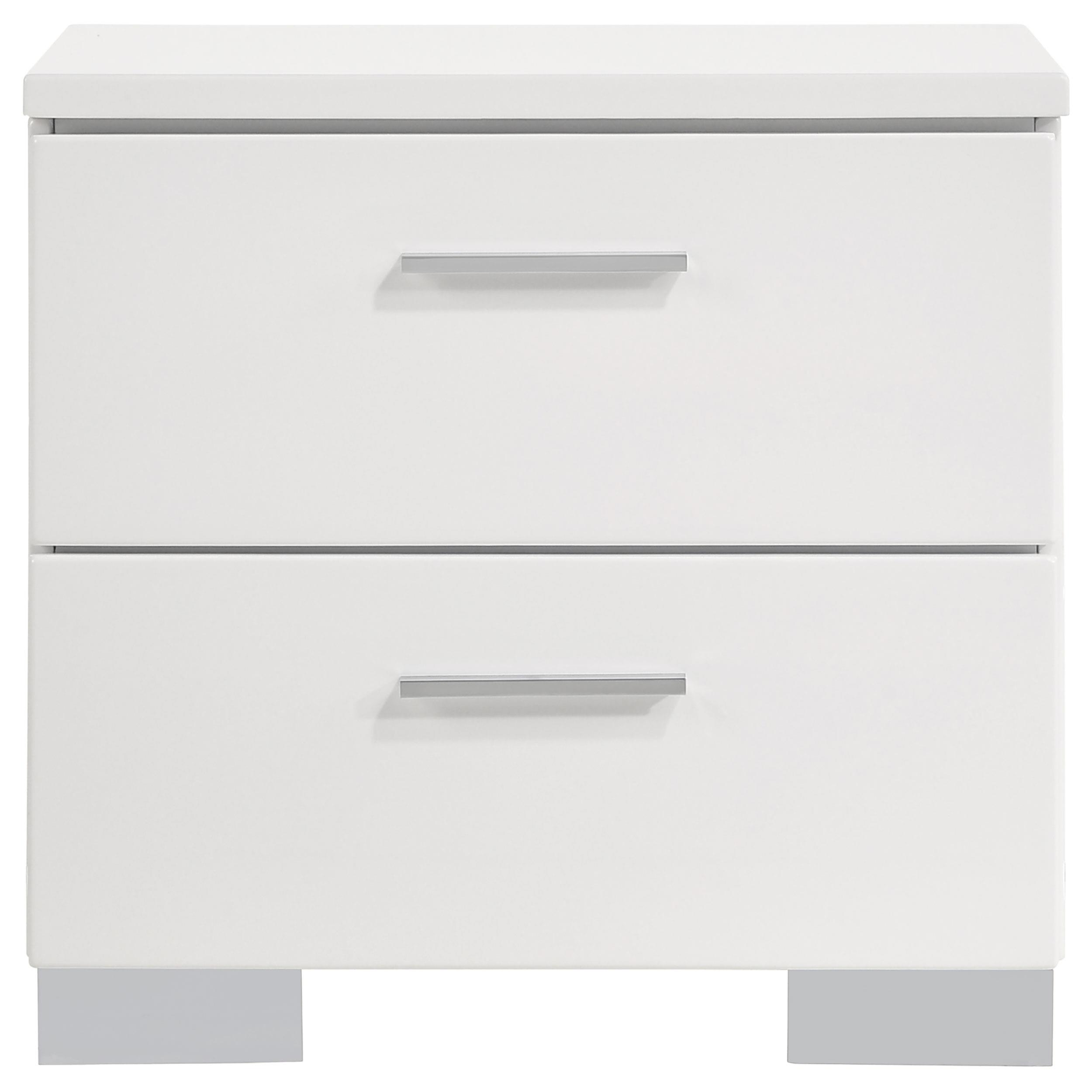 Model: 203500KW-S5 | Coaster Felicity 5-piece California King Bedroom Set White Gloss