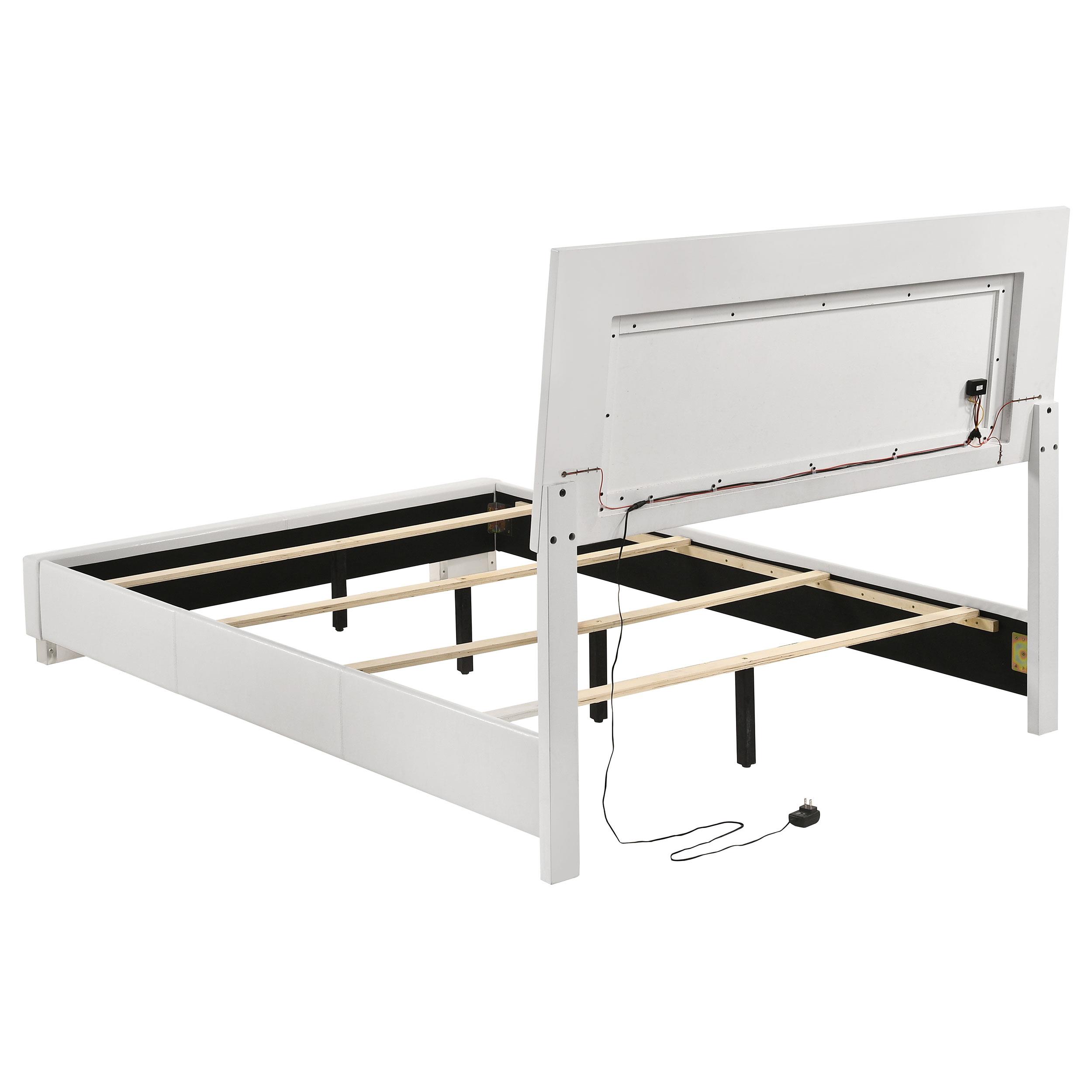 Model: 203500F-S4 | Coaster Felicity 4-piece Full Bedroom Set White High Gloss
