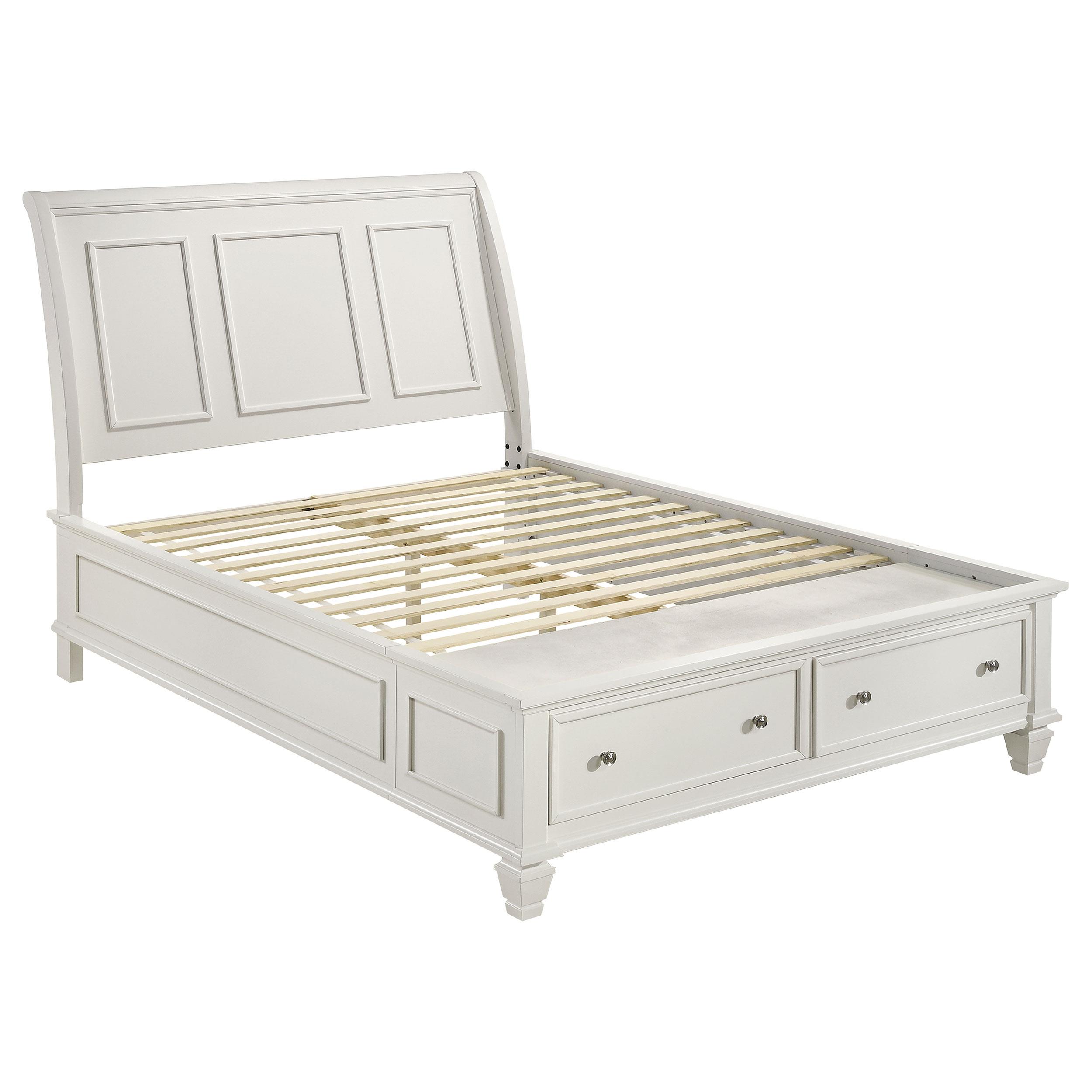 Model: 201309Q-S5 | Coaster Sandy Beach 5-piece Queen Bedroom Set Cream White