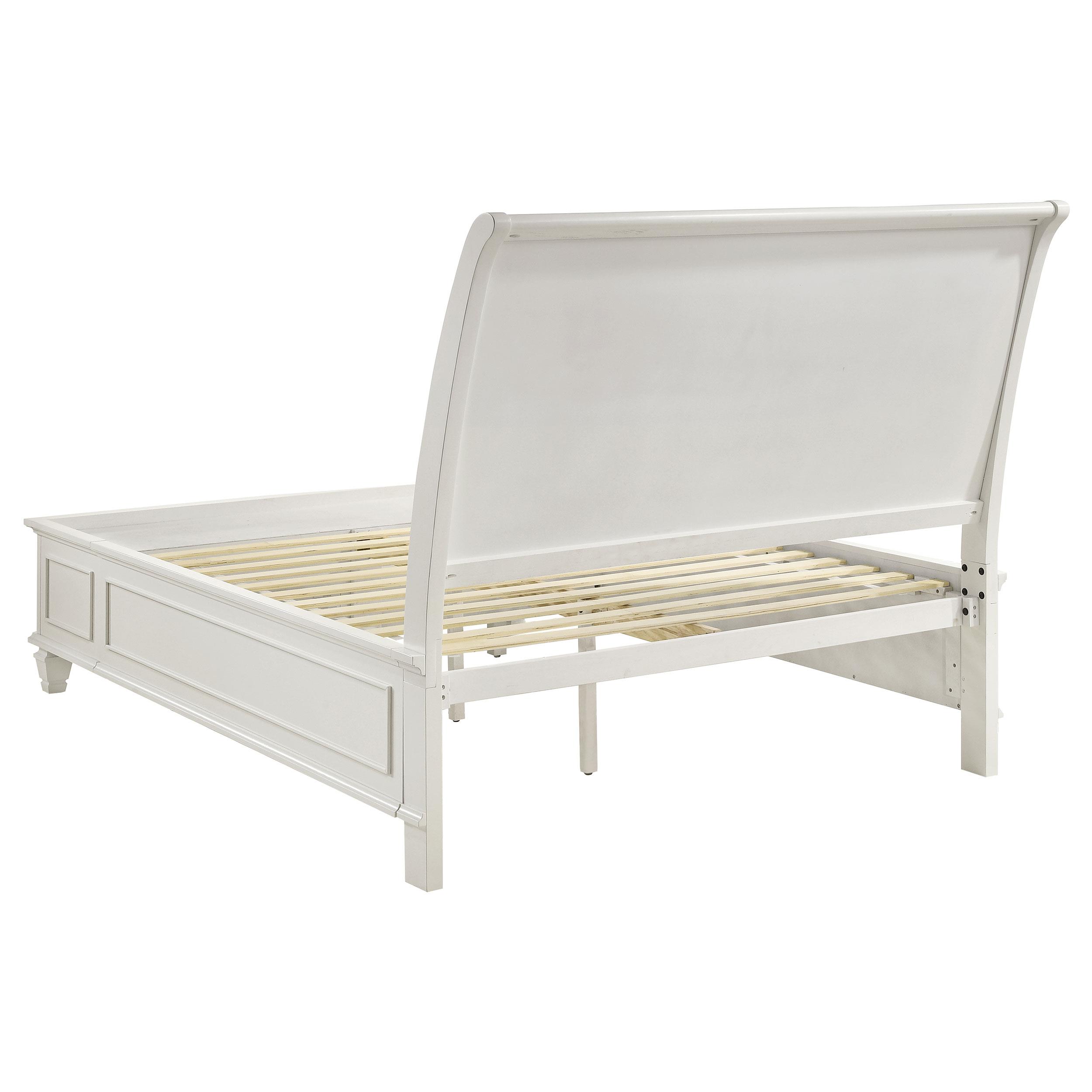 Model: 201309KE-S5 | Coaster Sandy Beach 5-piece Eastern King Bedroom Set Cream White