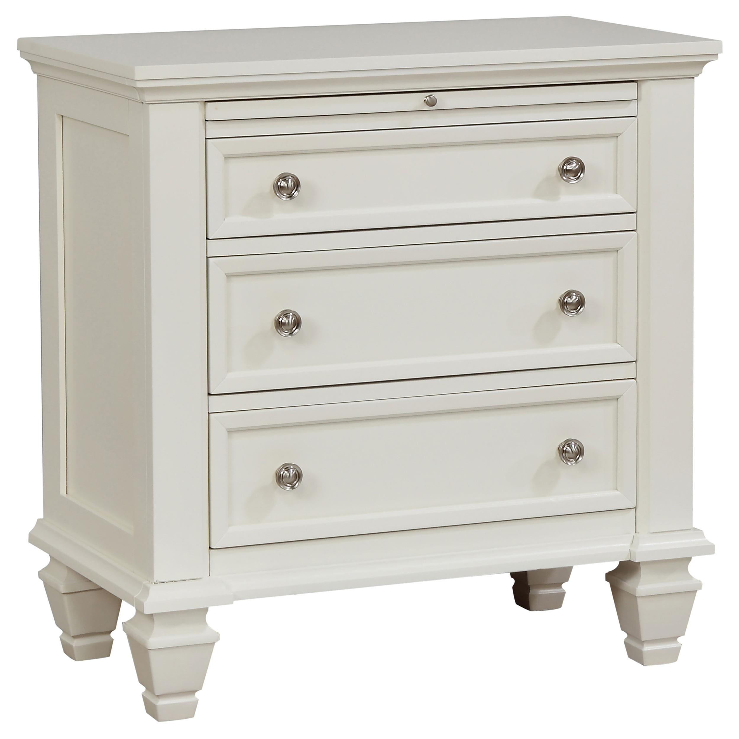 Model: 201309KE-S5 | Coaster Sandy Beach 5-piece Eastern King Bedroom Set Cream White
