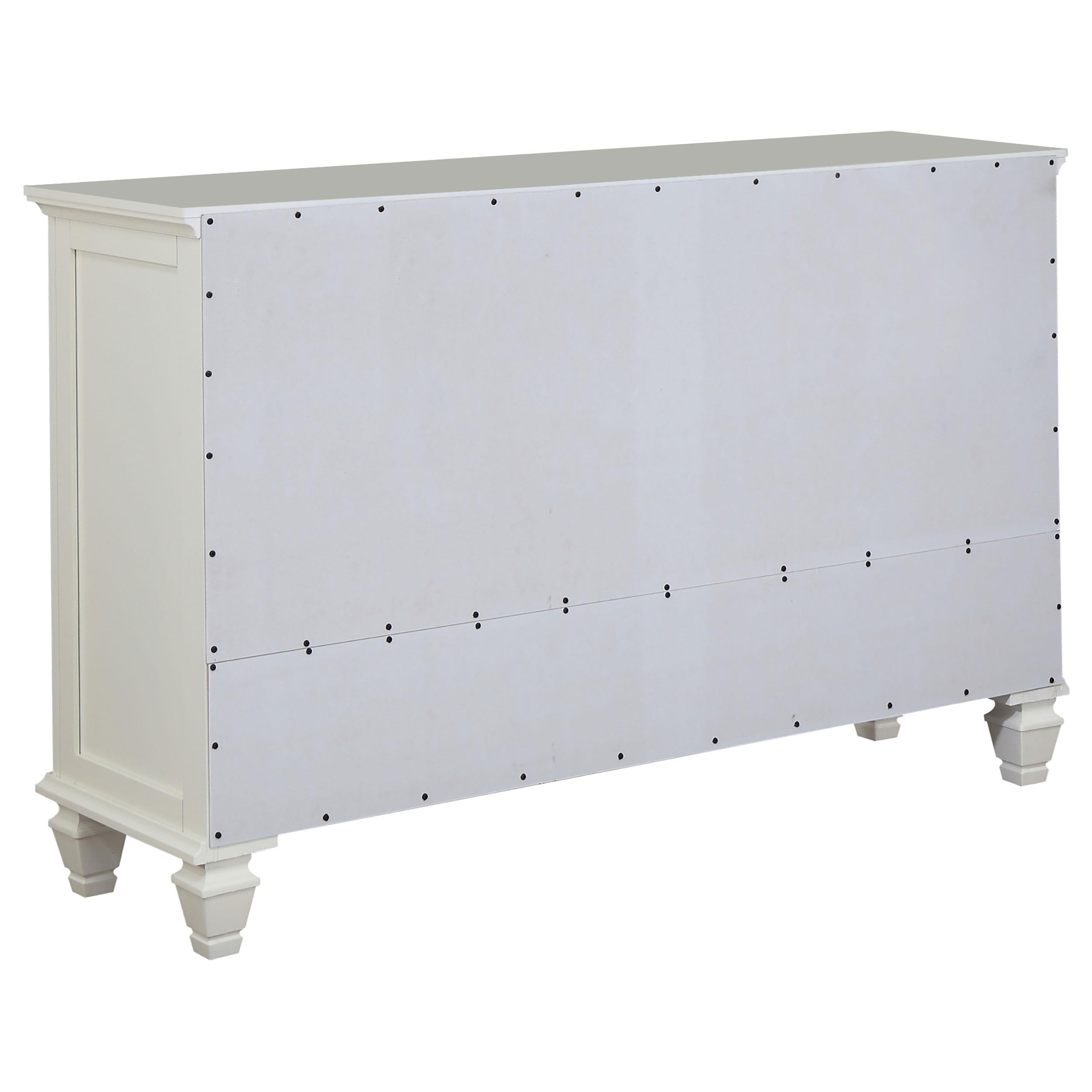 Model: 201309KE-S5 | Coaster Sandy Beach 5-piece Eastern King Bedroom Set Cream White