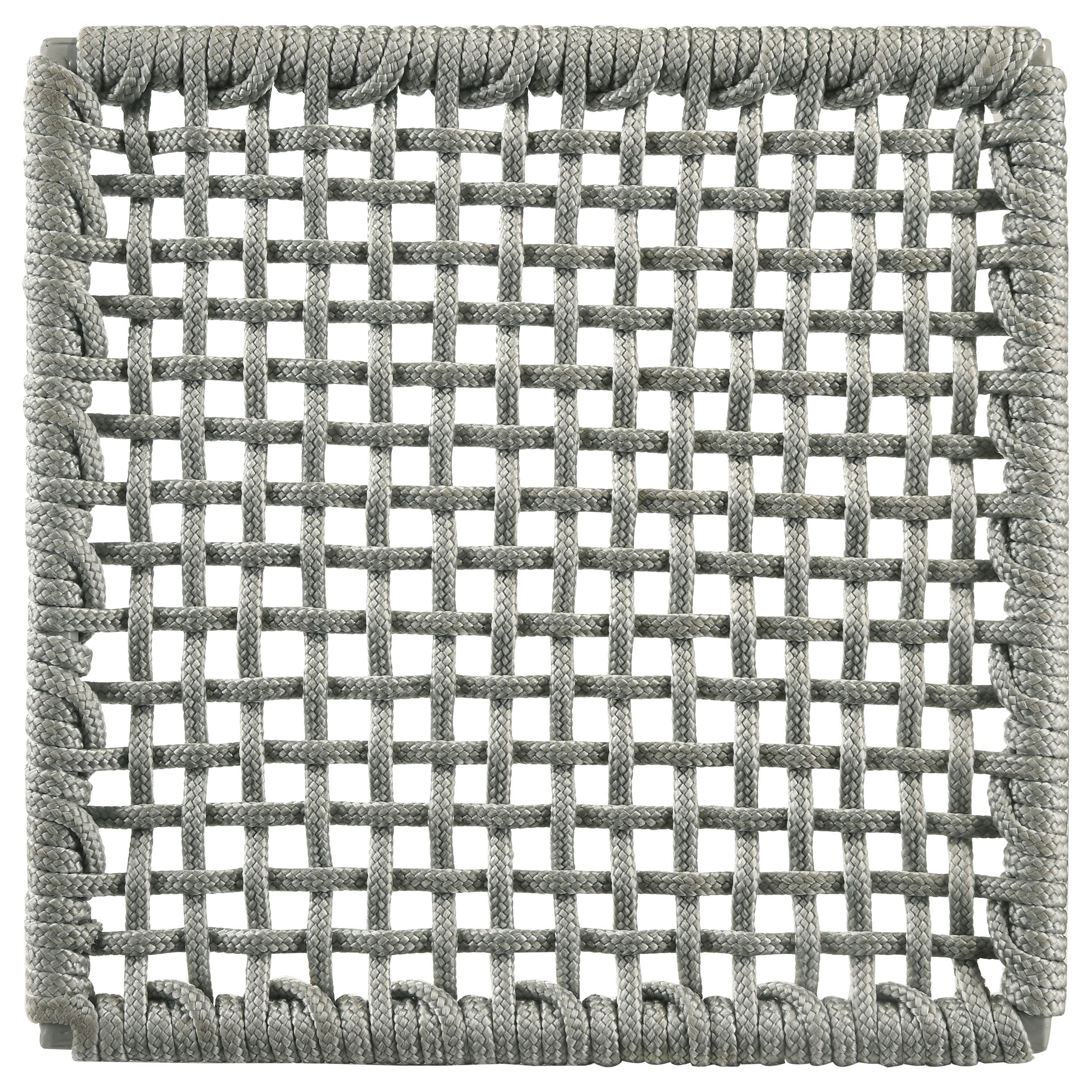 Model: 110033 | Coaster Nakia Woven Rope Dining Side Chairs Grey (Set of 2)