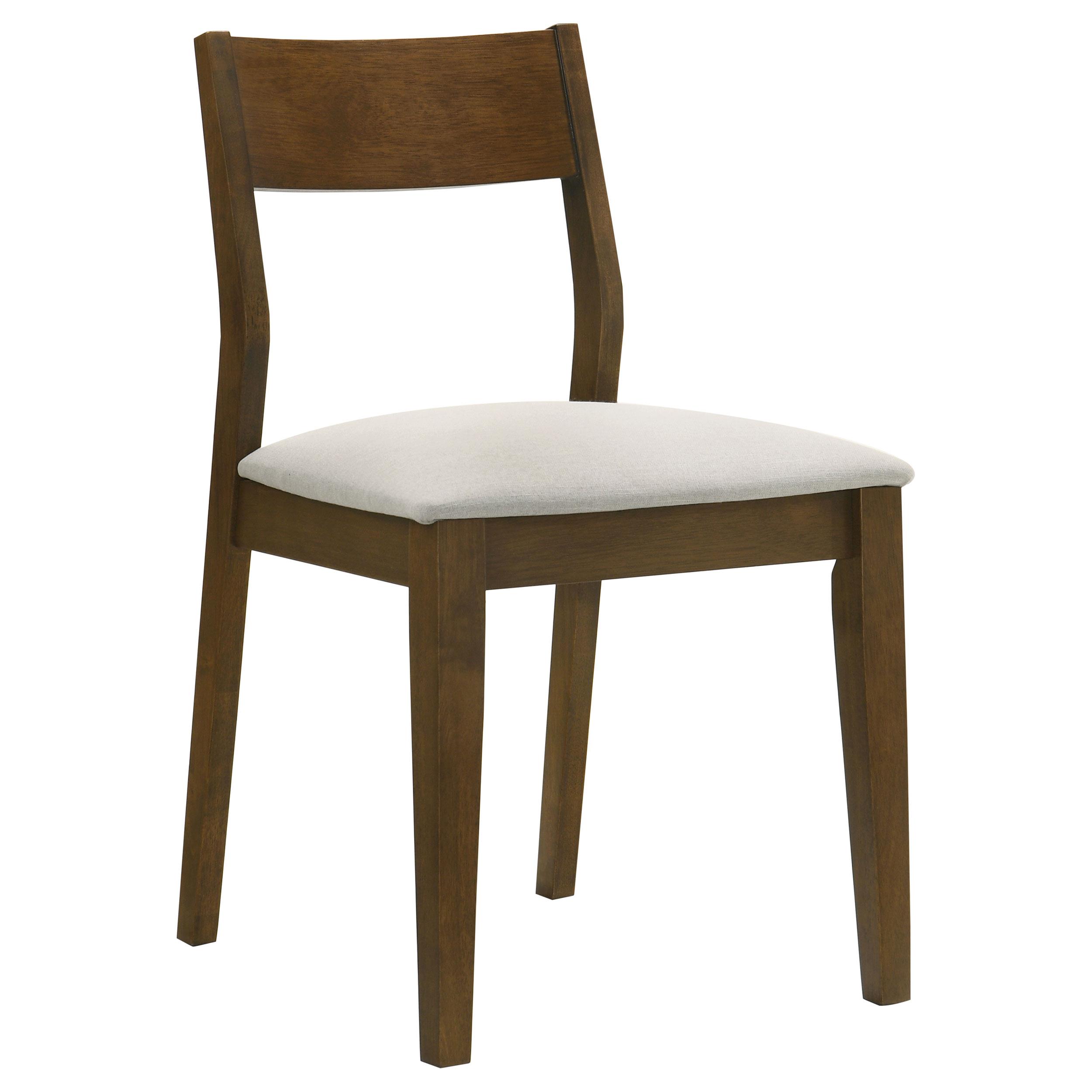 Model: 108922 | Coaster Almonte Dining Chair Upholstered Seat Dark Brown (Set of 2)