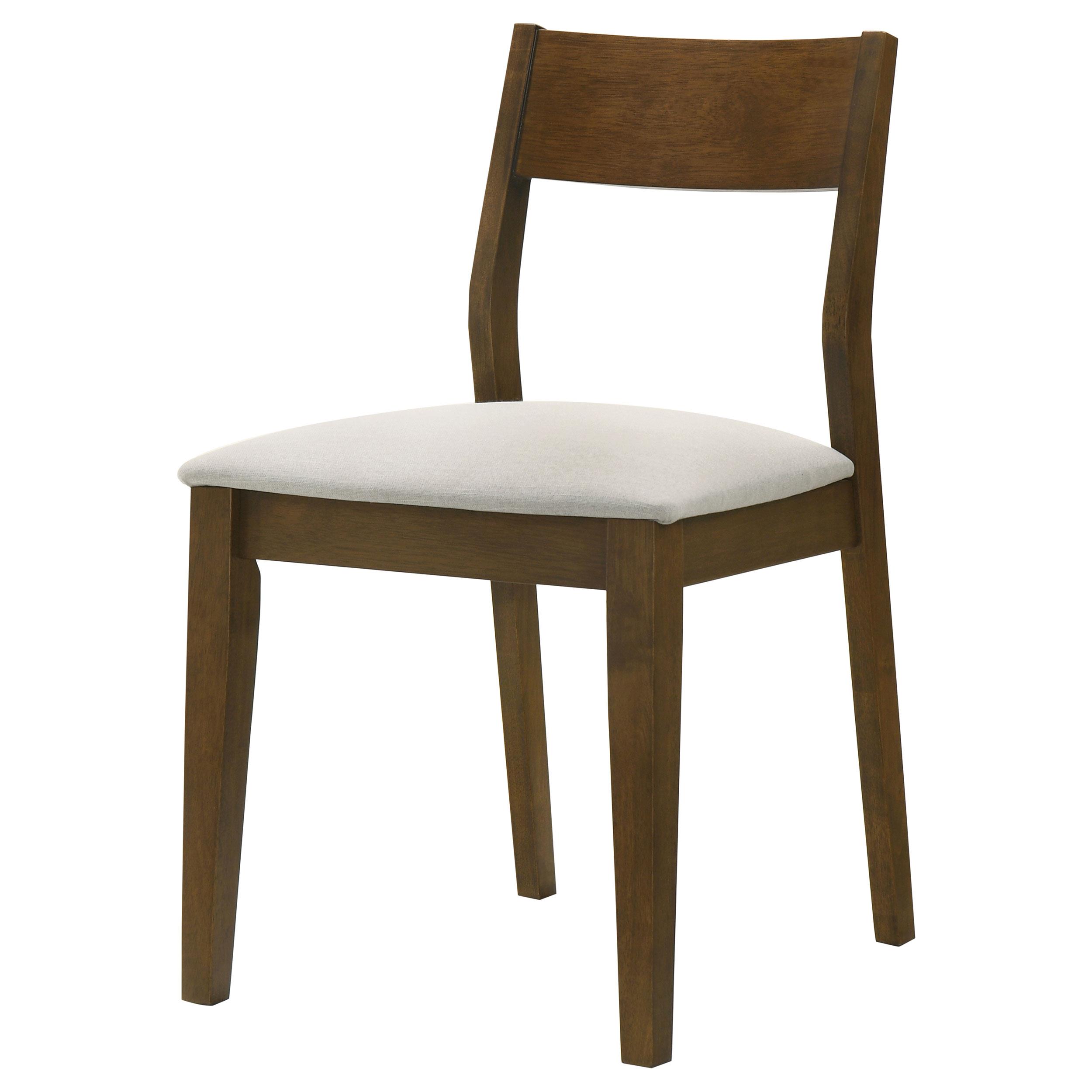 Model: 108922 | Coaster Almonte Dining Chair Upholstered Seat Dark Brown (Set of 2)