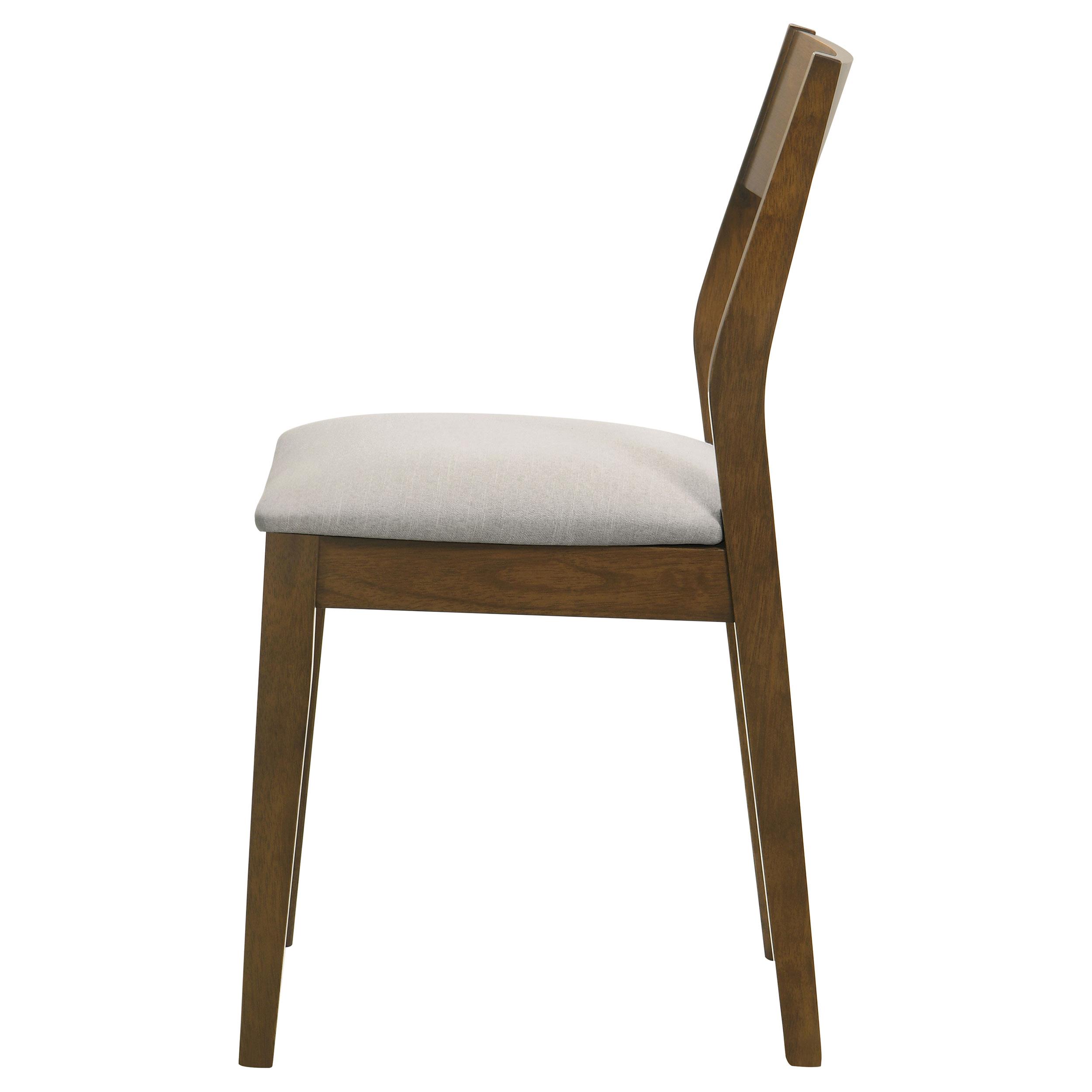 Model: 108922 | Coaster Almonte Dining Chair Upholstered Seat Dark Brown (Set of 2)