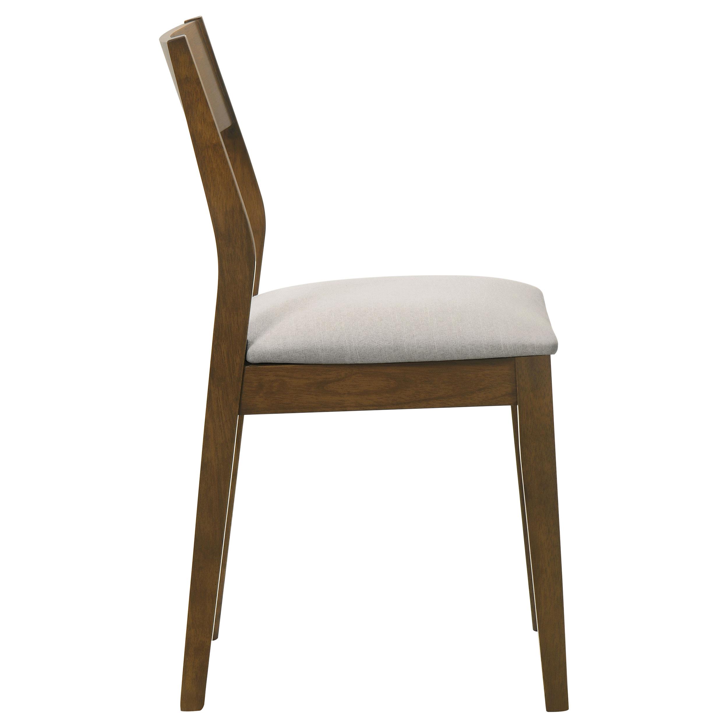 Model: 108922 | Coaster Almonte Dining Chair Upholstered Seat Dark Brown (Set of 2)