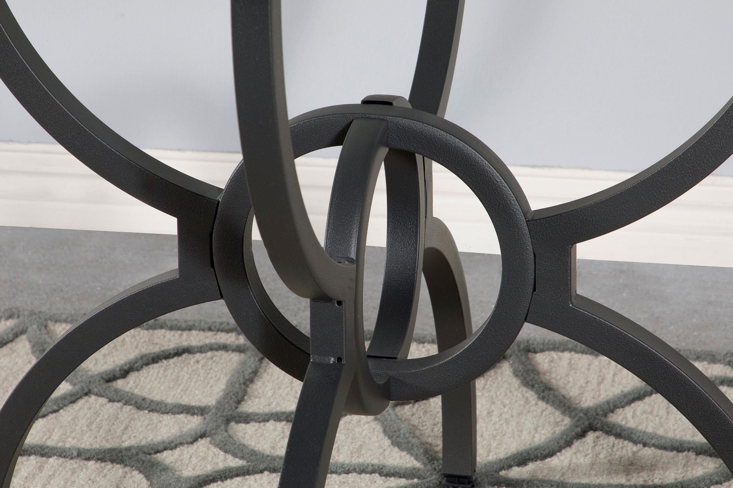 Model: 108291 | Coaster Aviano Round Metal Dining Table Base Gunmetal