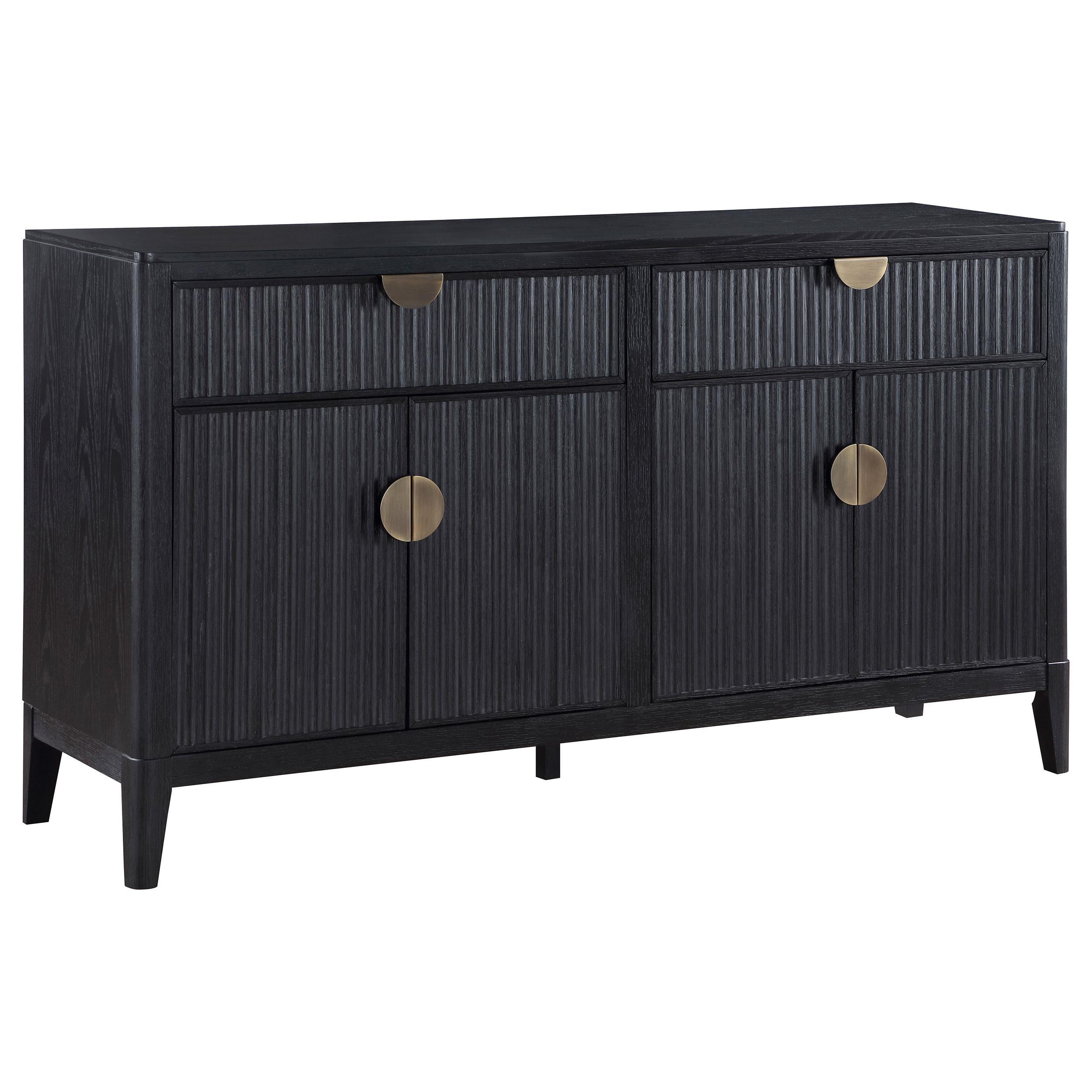 Coaster Brookmead 4-door Sideboard Buffet Storage Cabinet Black