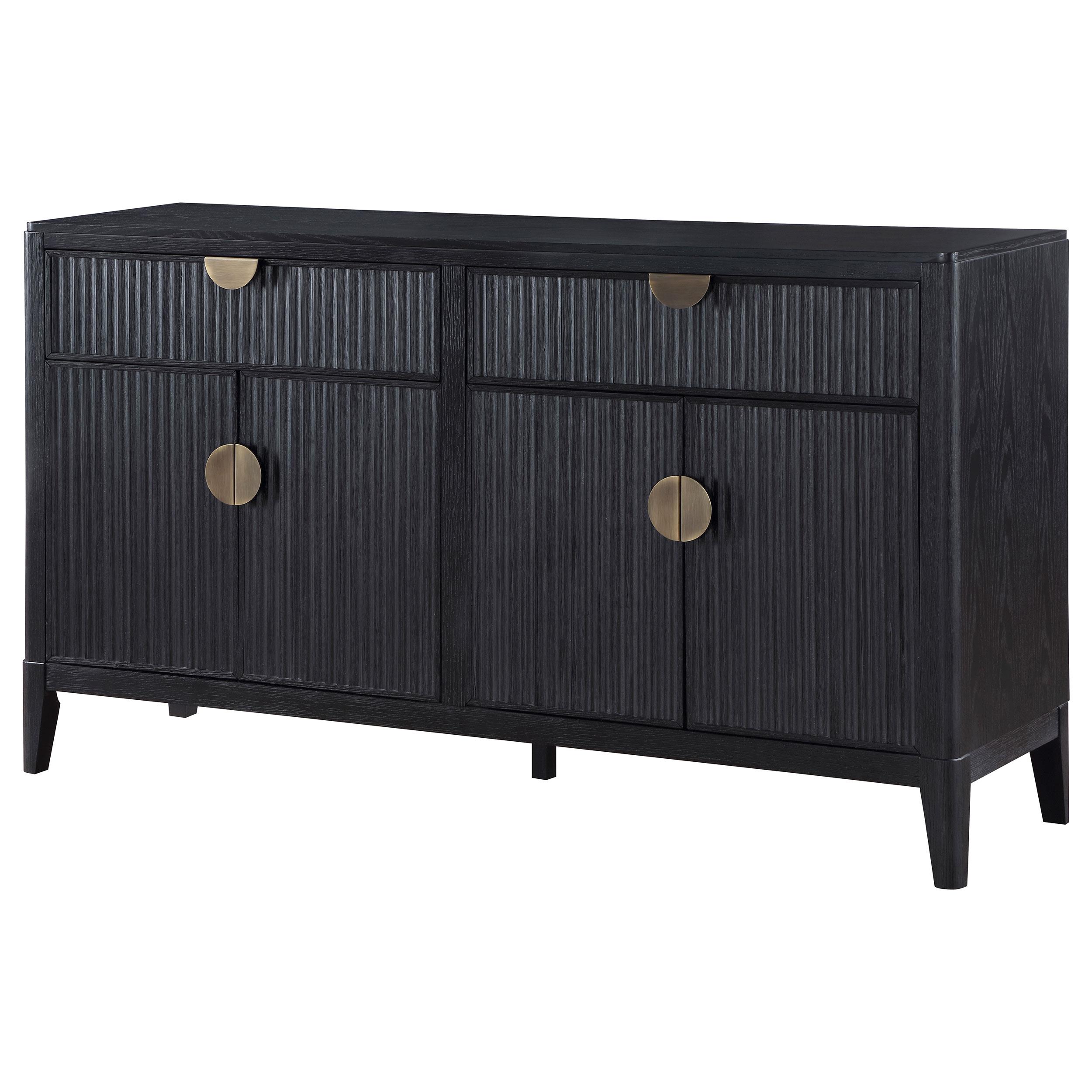 Model: 108235 | Coaster Brookmead 4-door Sideboard Buffet Storage Cabinet Black