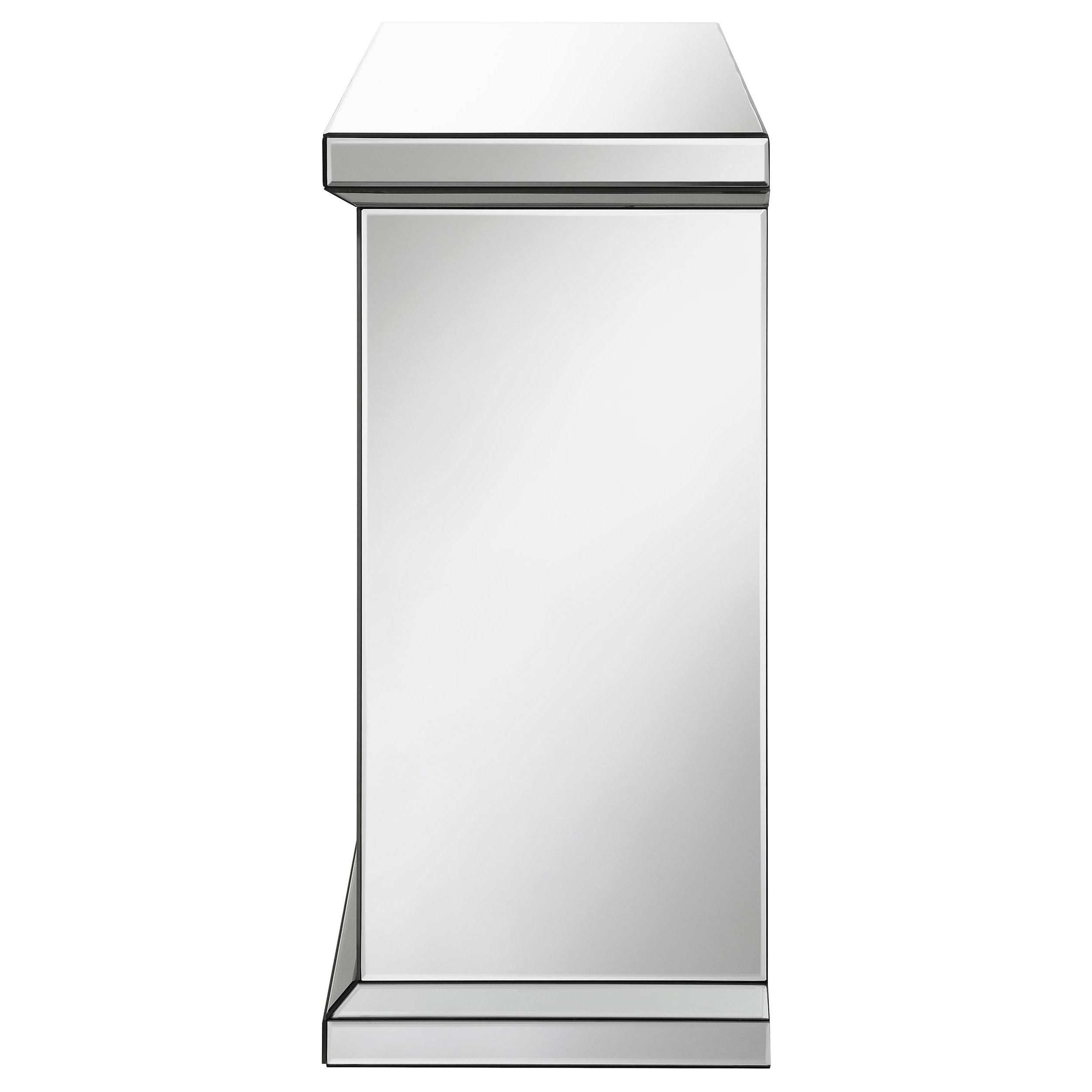 Model: 991048 | Coaster Gilmore Mirrored Freestanding Electric Fireplace Silver