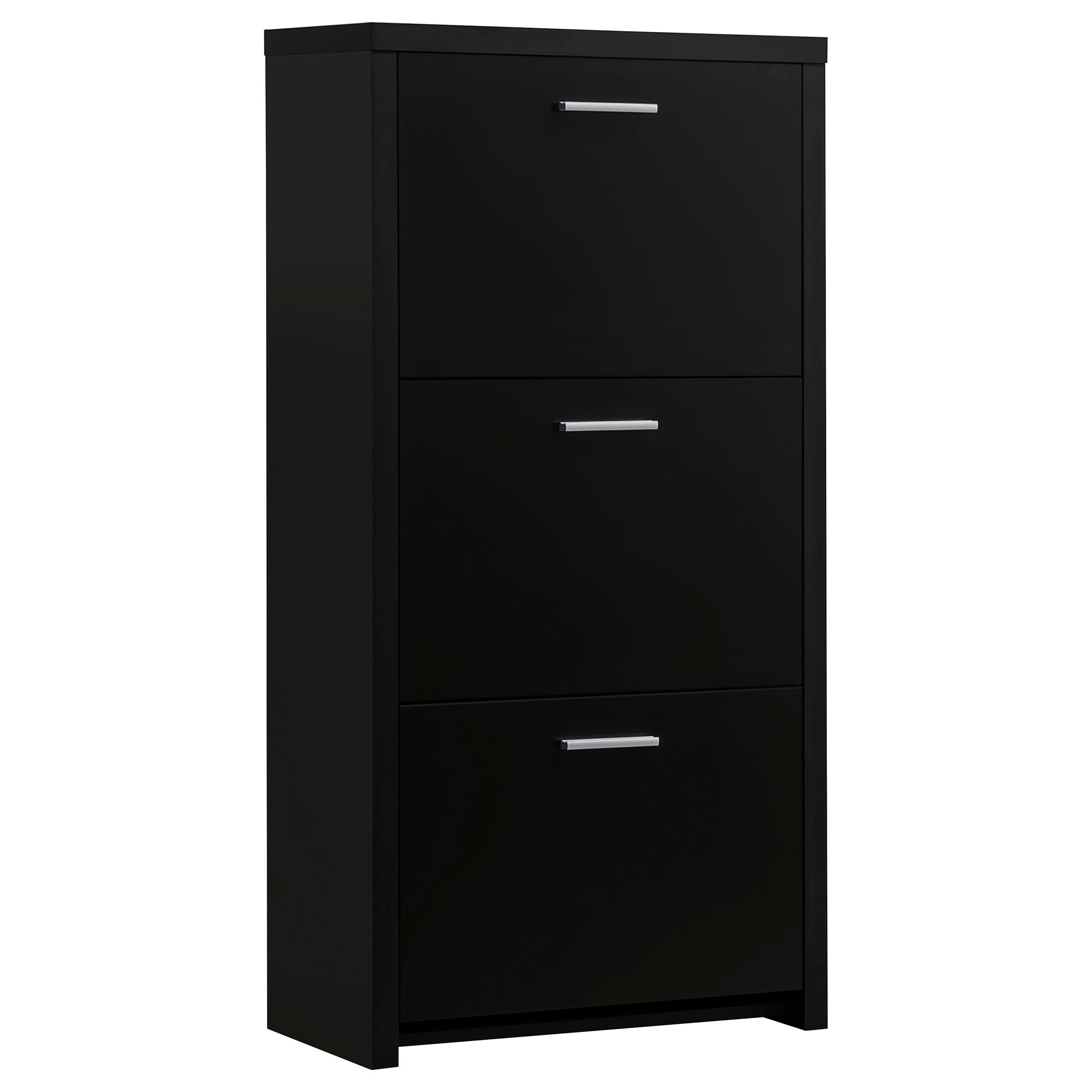 Coaster Vivian 3-drawer Engineered Wood Shoe Cabinet Black